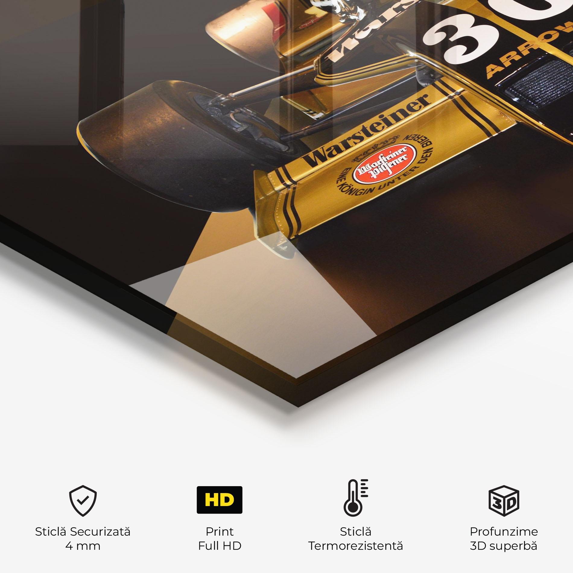 Panou Sticla Bucatarie Formula 1 Car Color mockup 2