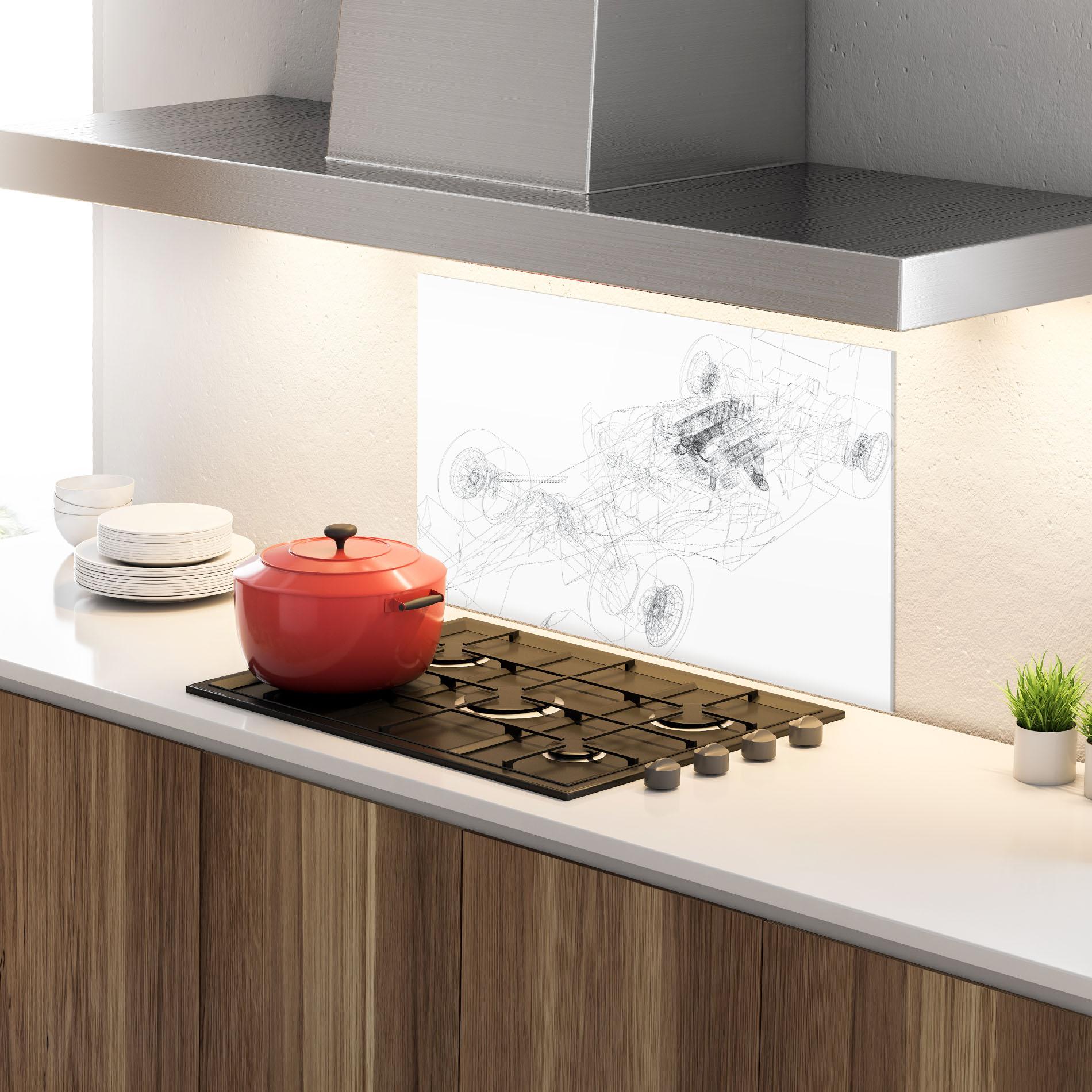 Panou Sticla Bucatarie F1 Line Car mockup 4