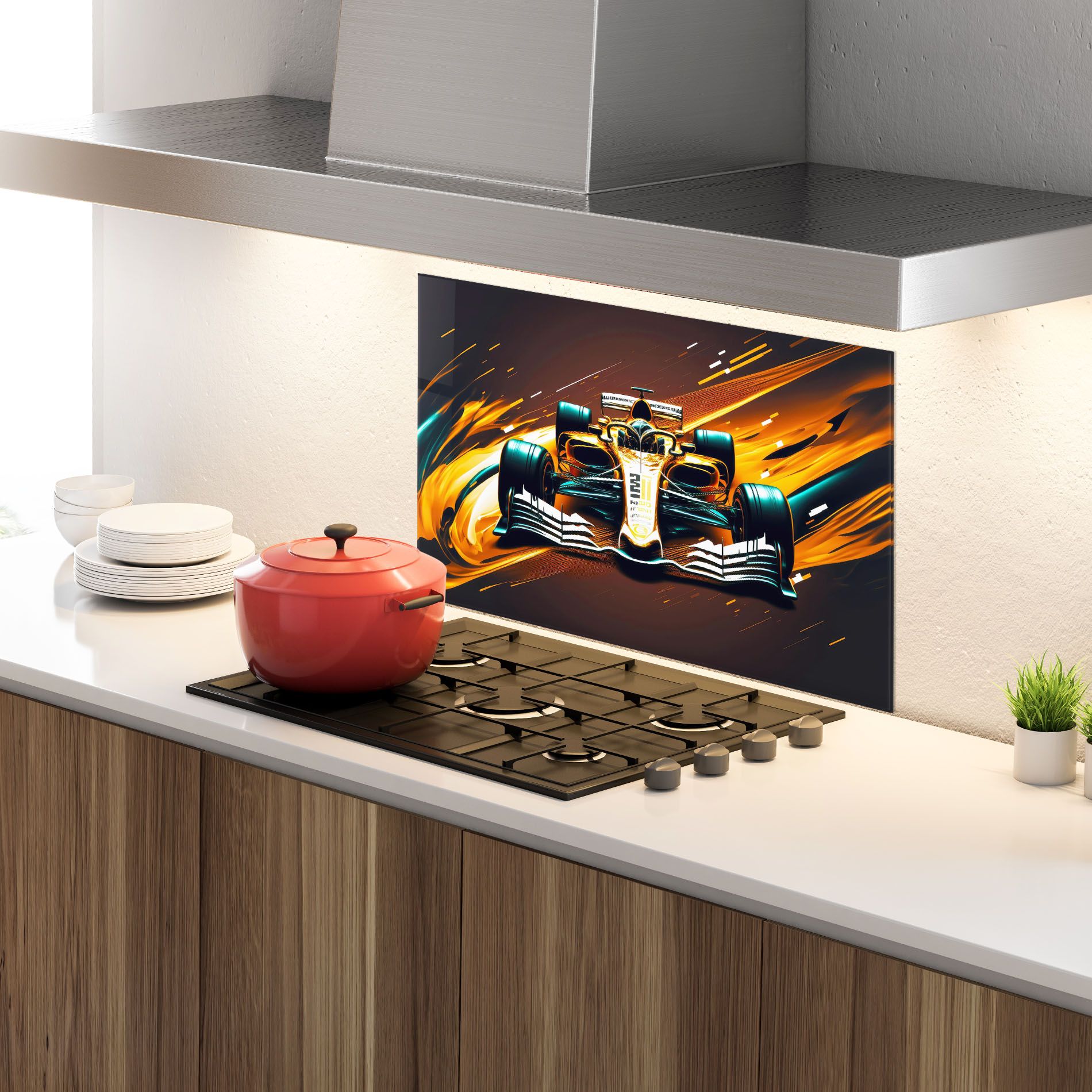 Orange Racing Car mockup 4