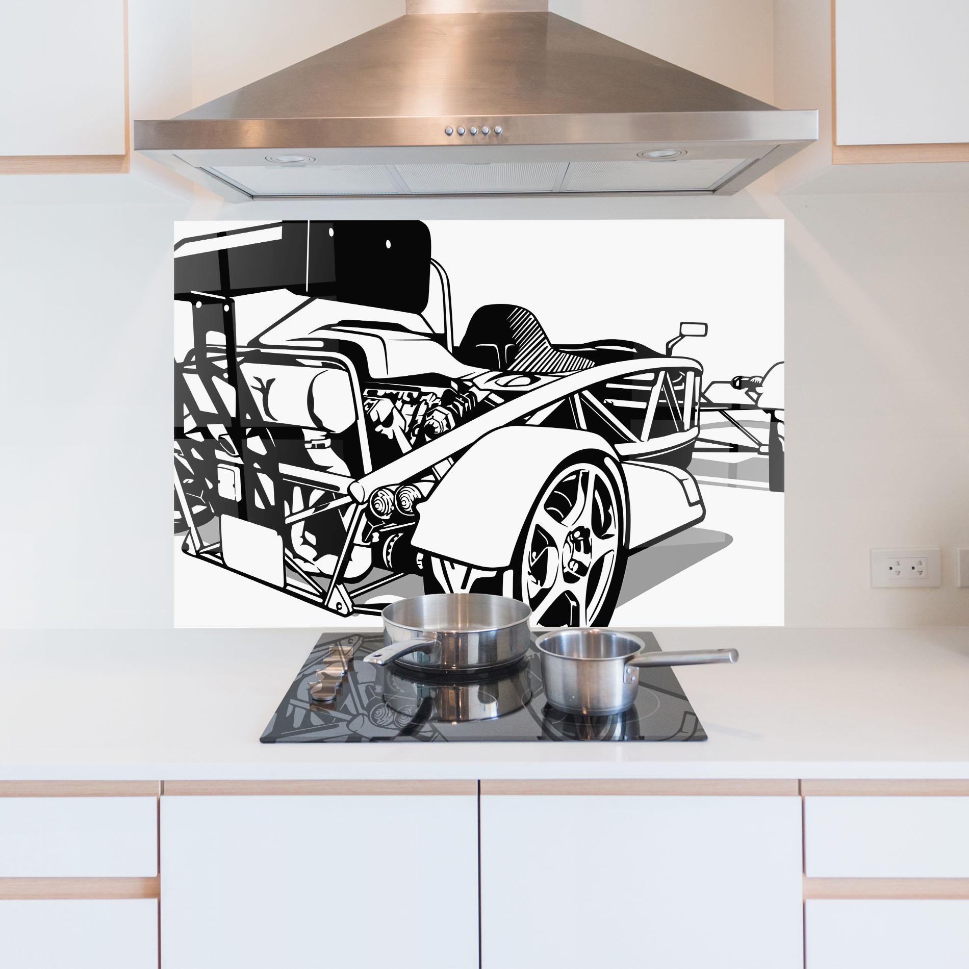 Panou Sticla Bucatarie Race Line F1 mockup 5