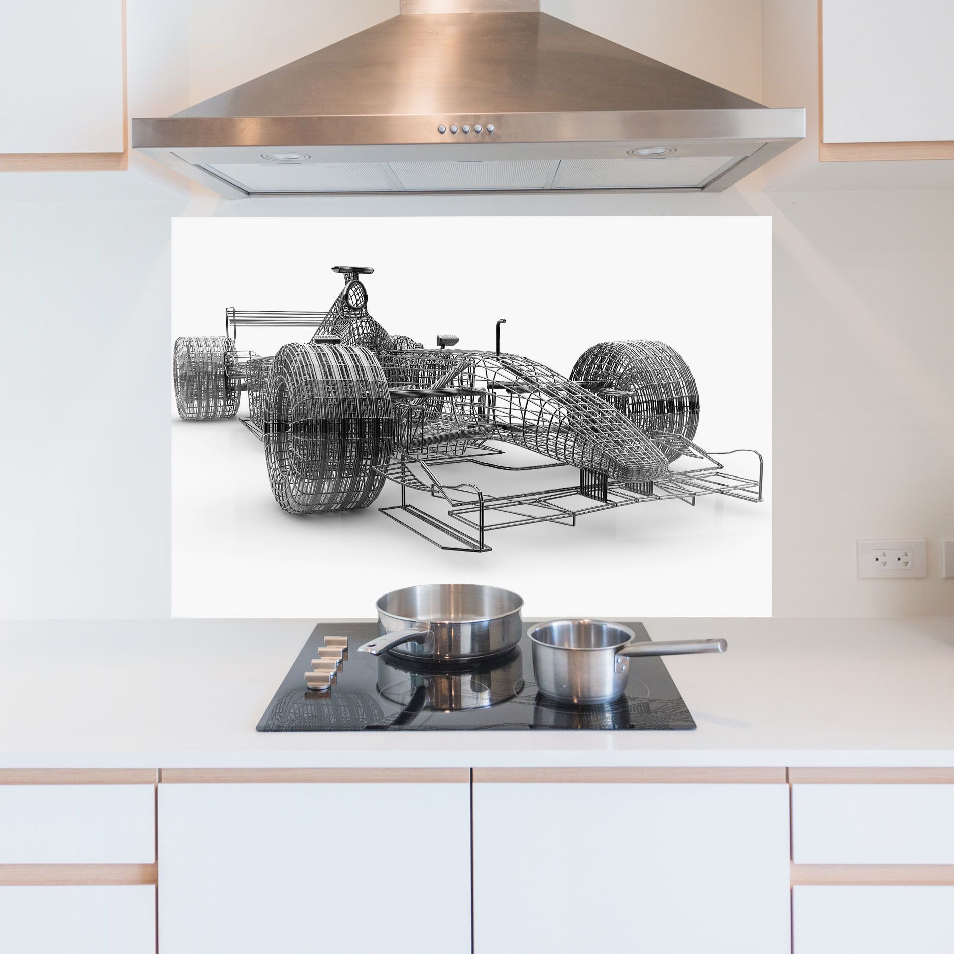 Wireframe F1 Car mockup 5