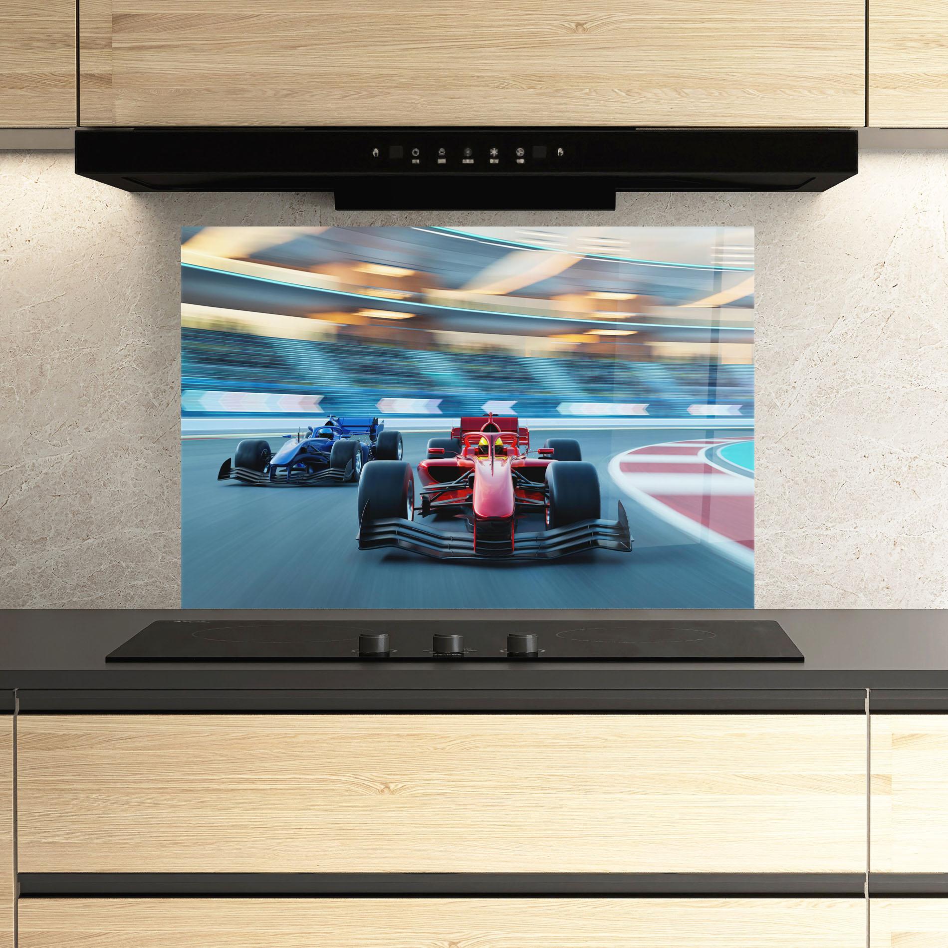 Panou Sticla Bucatarie F1 Racing mockup 3