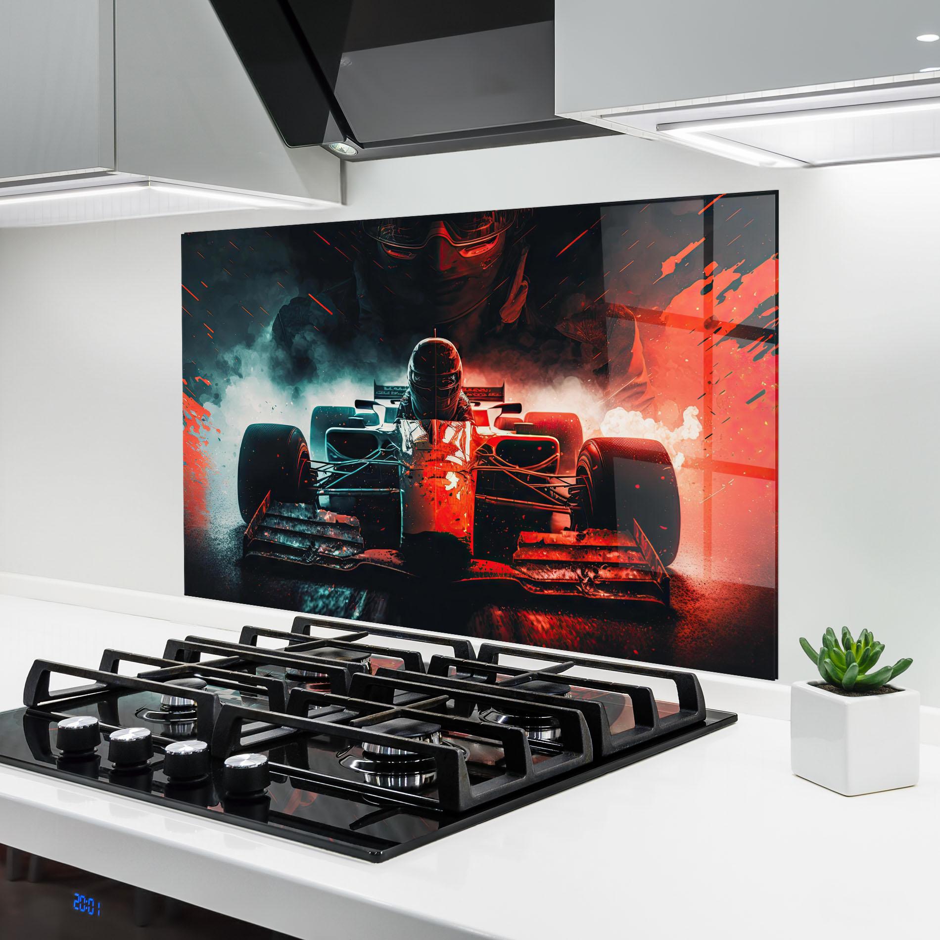 Panou Sticla Bucatarie Blue Red F1 mockup 6