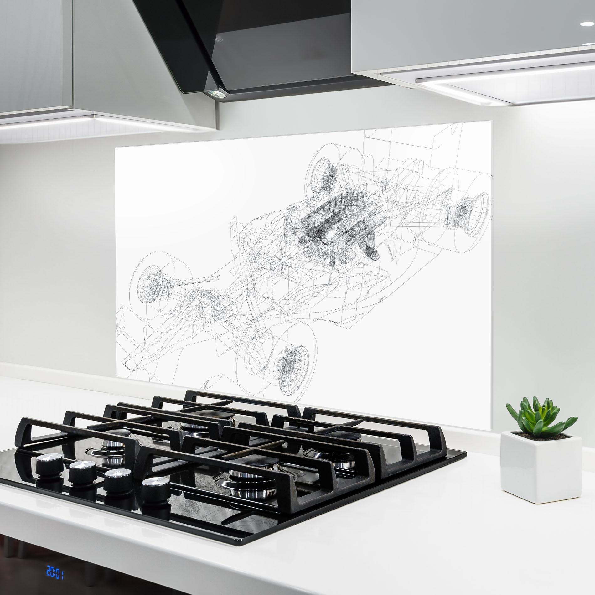 Panou Sticla Bucatarie F1 Line Car mockup 6