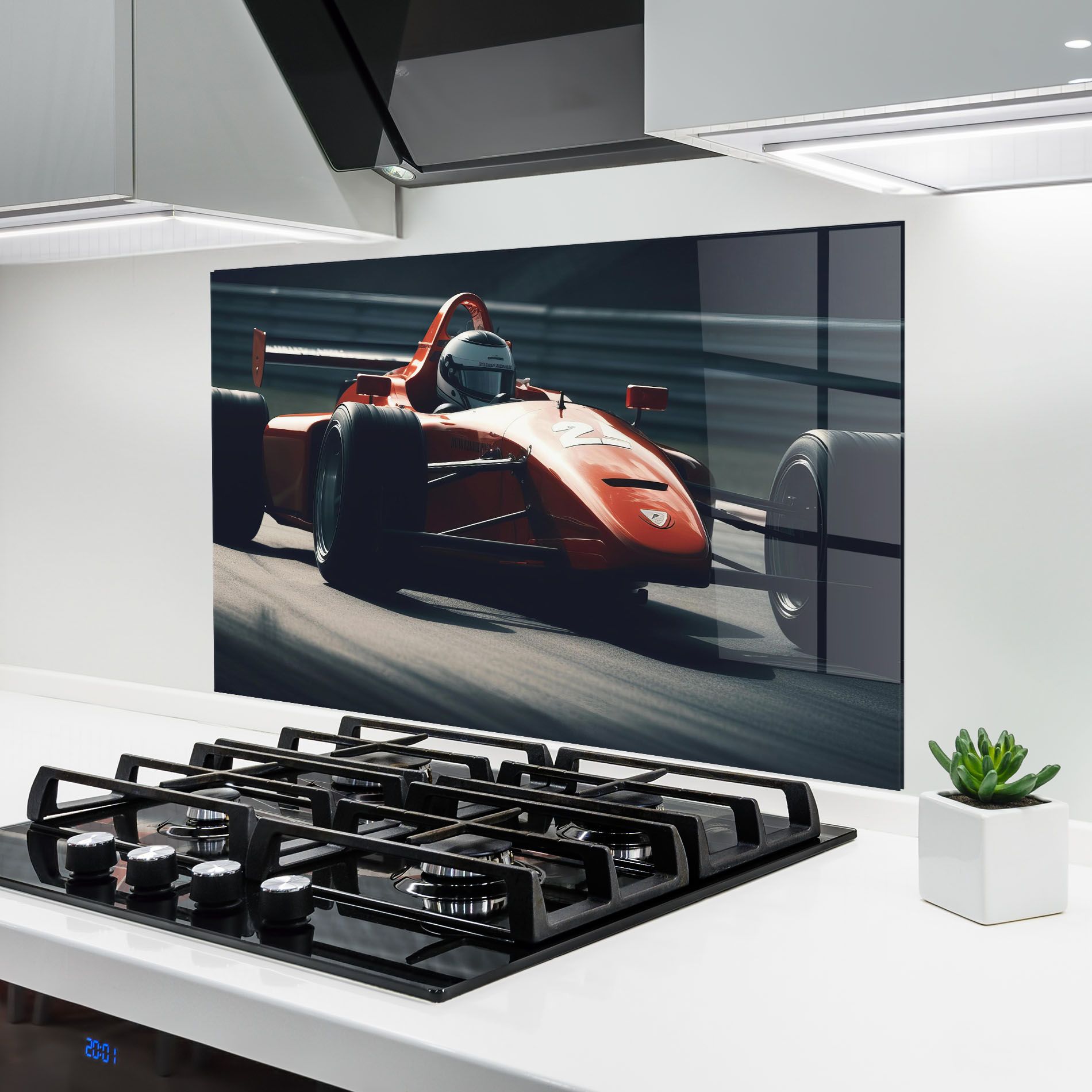 Orange Car F1 mockup 6