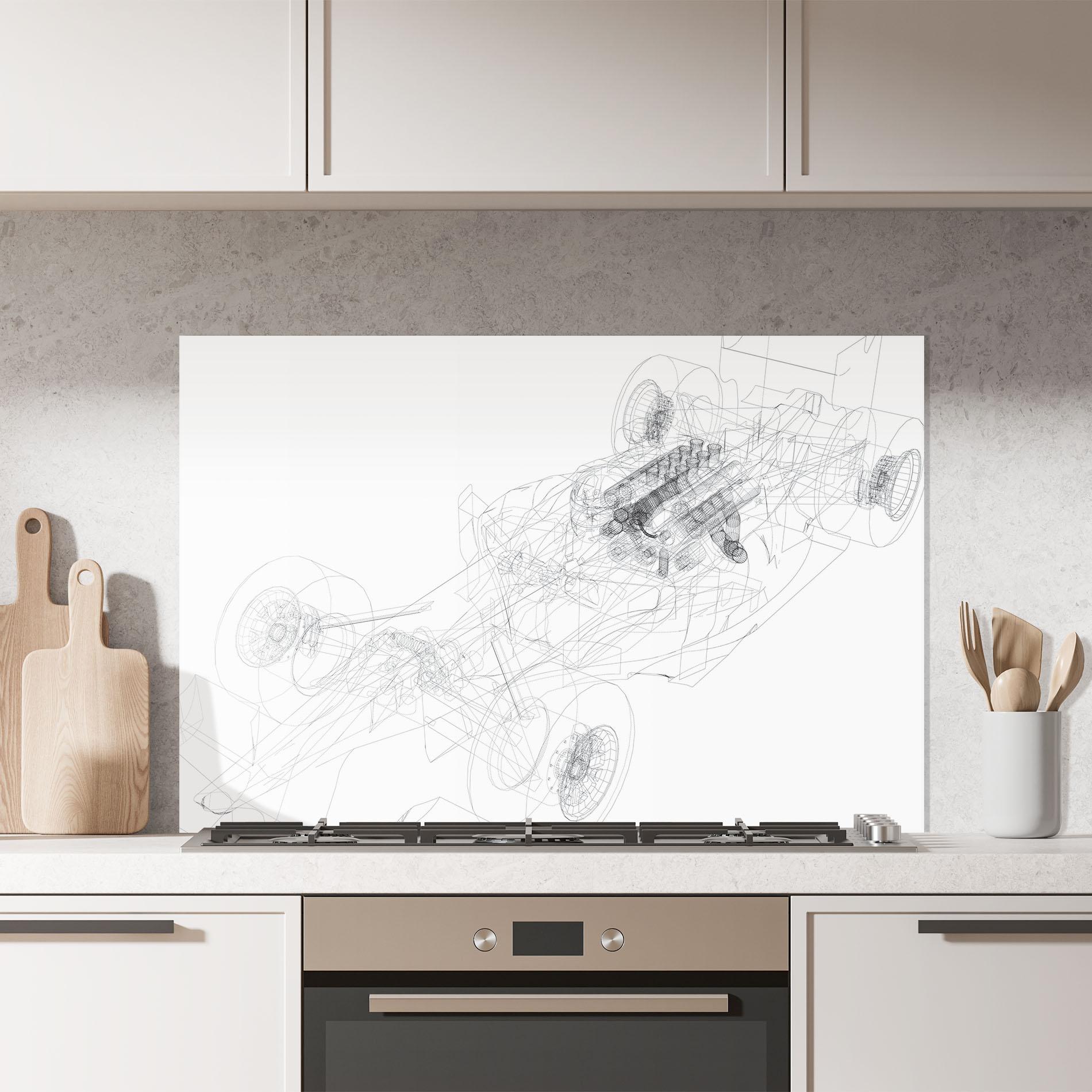 Panou Sticla Bucatarie F1 Line Car mockup 7