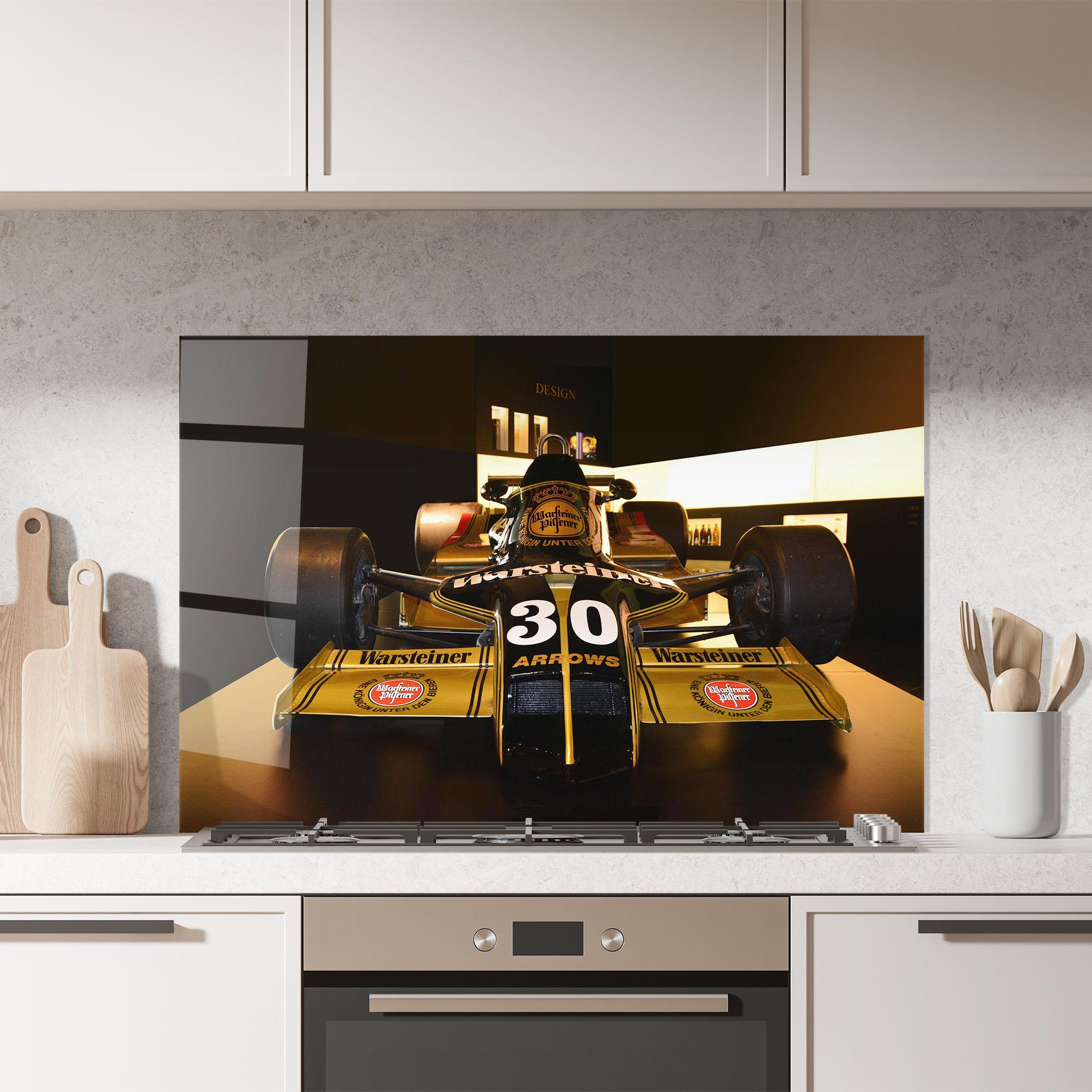 Panou Sticla Bucatarie Formula 1 Car Color mockup 7