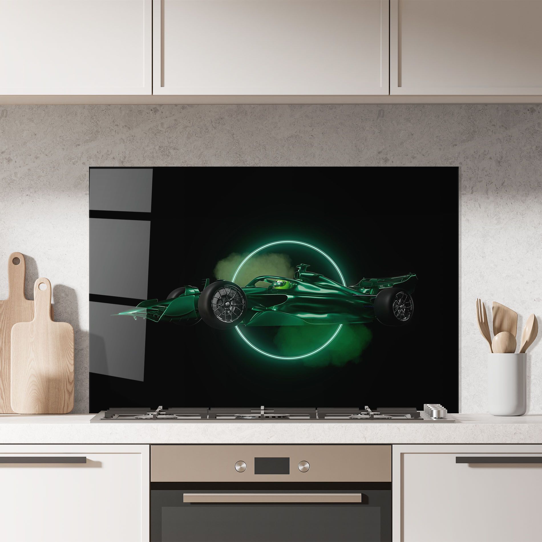 Green Racing Car mockup 7