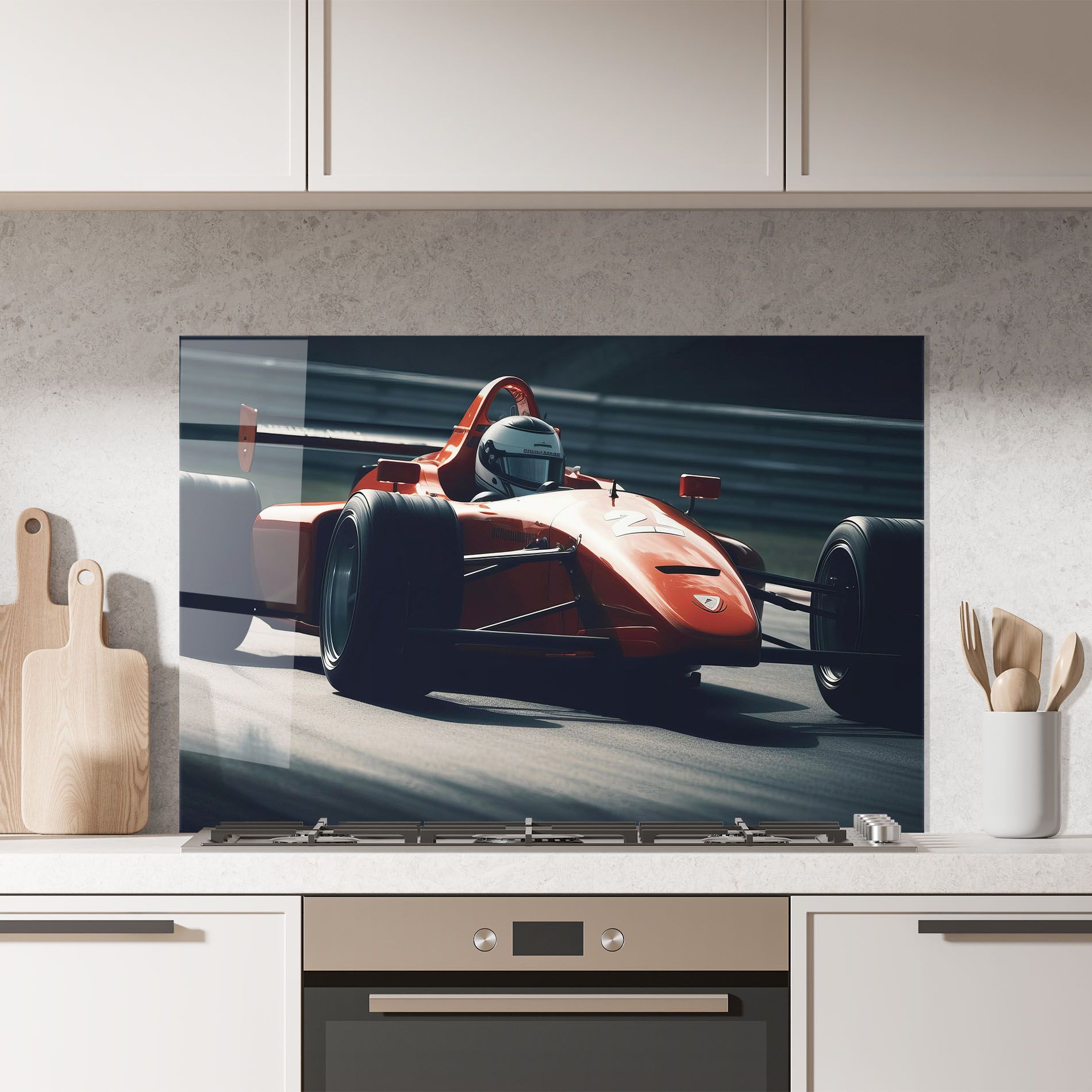 Orange Car F1 mockup 7