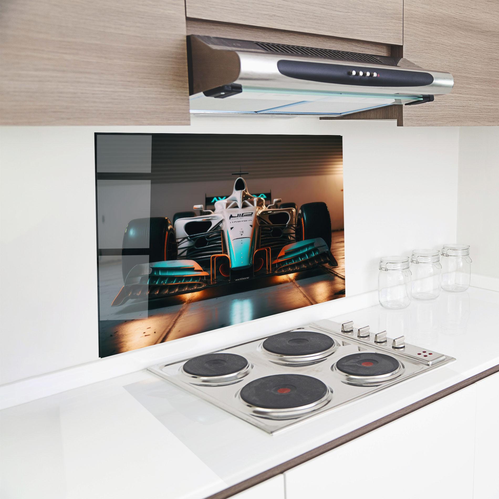 Panou Sticla Bucatarie Blue White F1 mockup 8