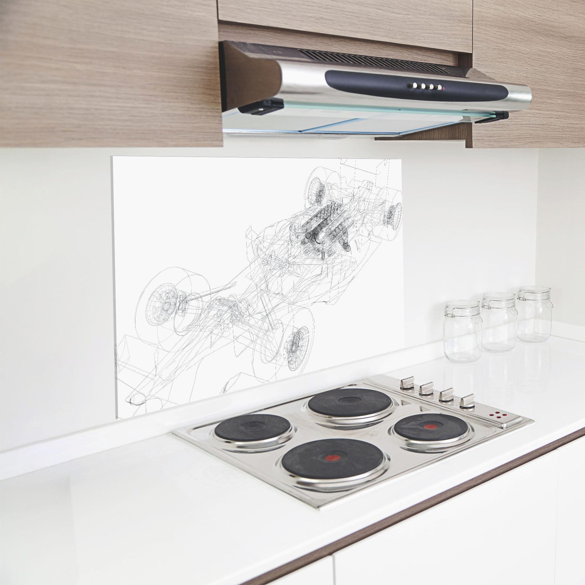 Panou Sticla Bucatarie F1 Line Car mockup 8