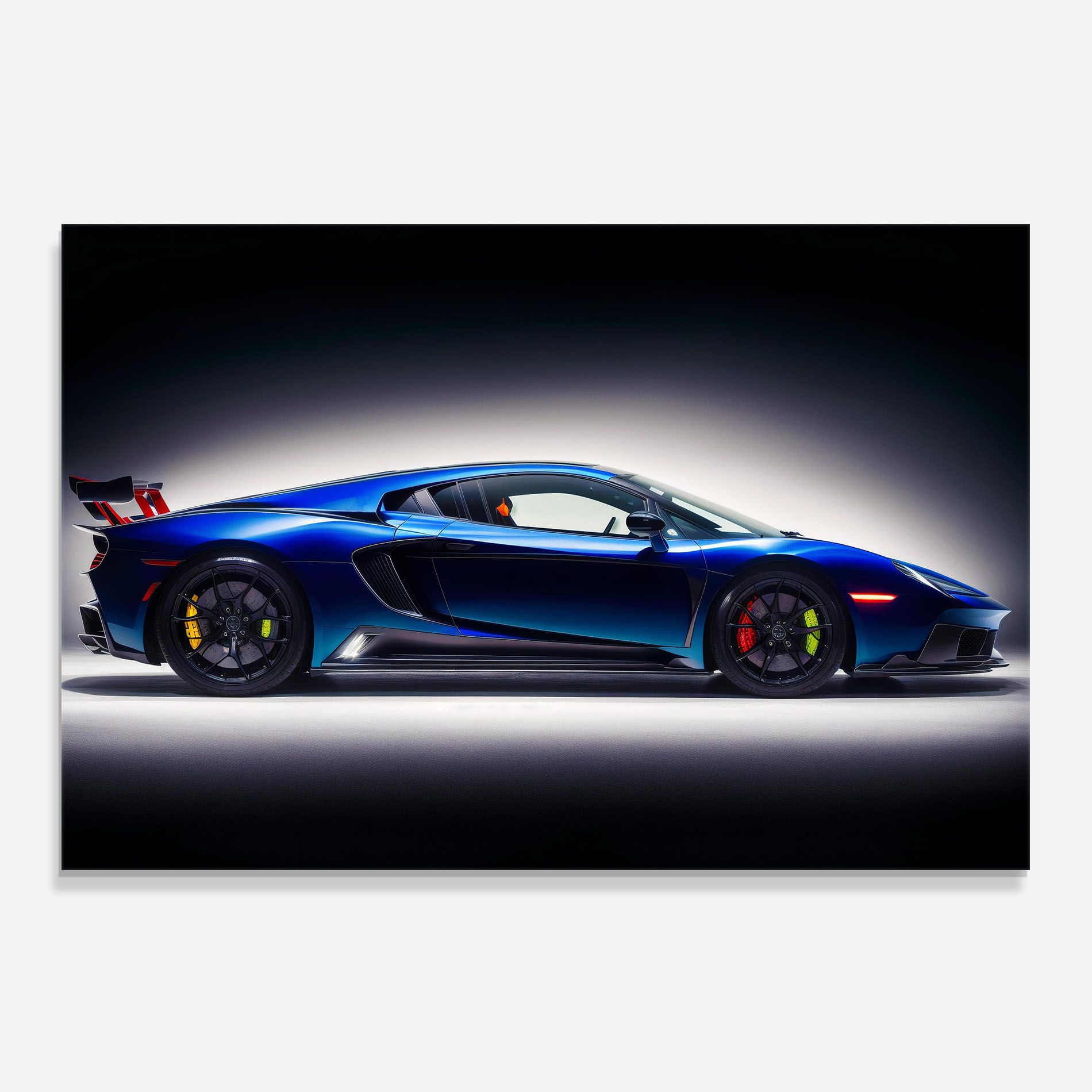 Blue Hypercar Side mockup 0