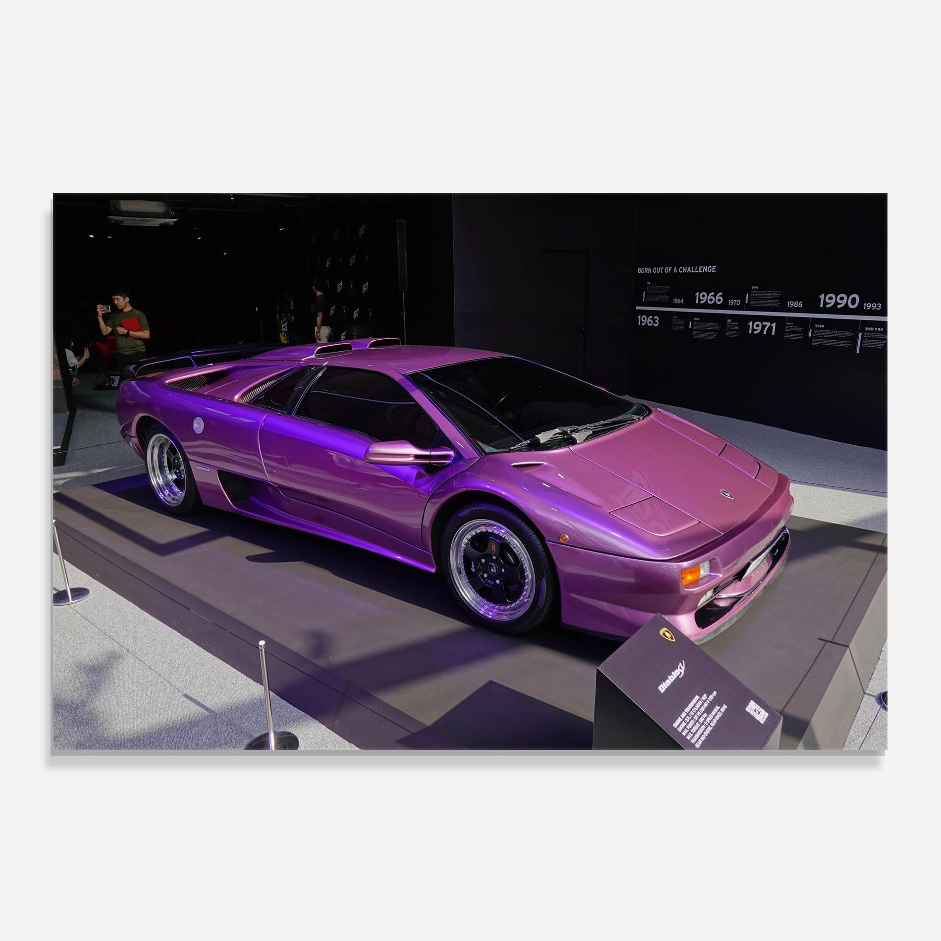 Panou Sticla Bucatarie Purple Lambo mockup 0