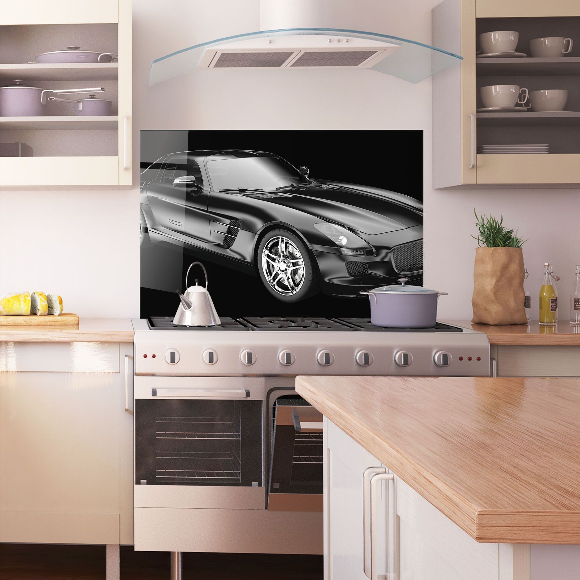 Black Matte Mercedes mockup 1