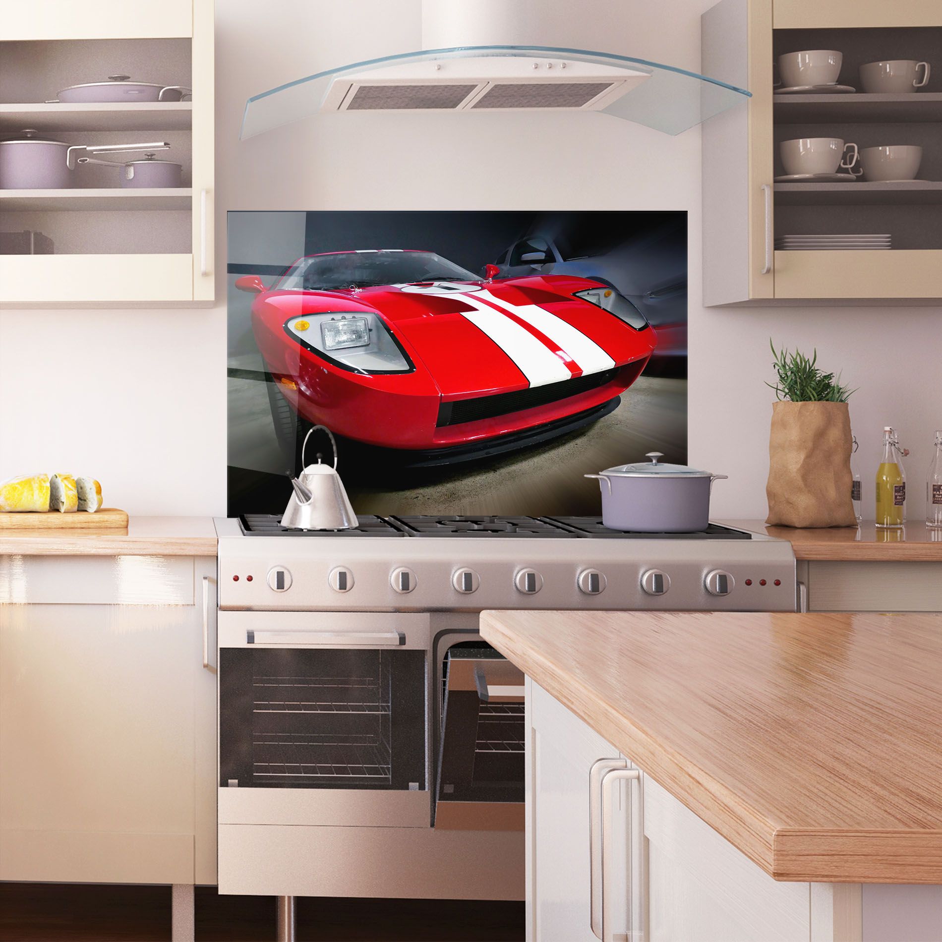 Red Sport Car mockup 1