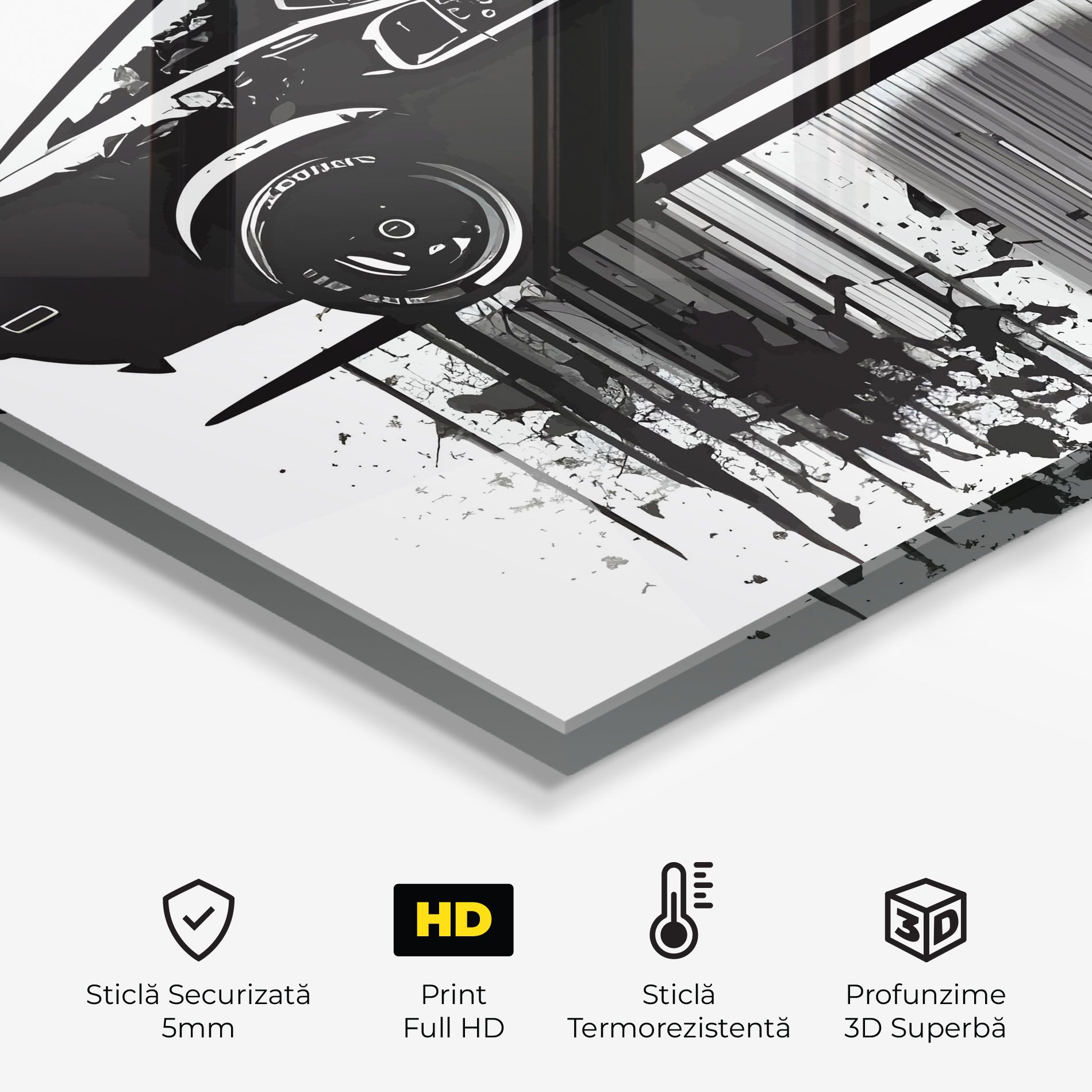 Black Car Drowing mockup 2