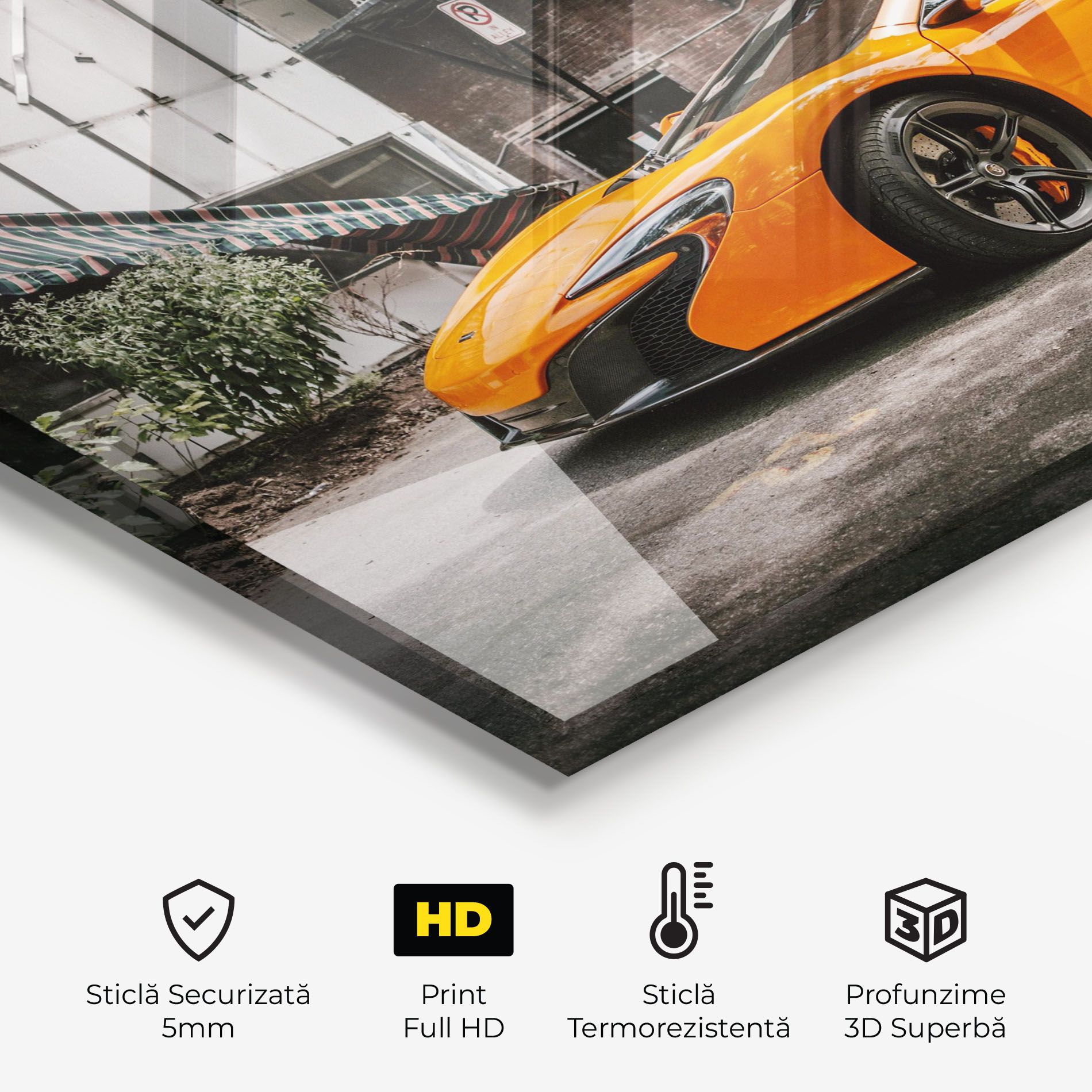 Orange Mclaren Photo mockup 2