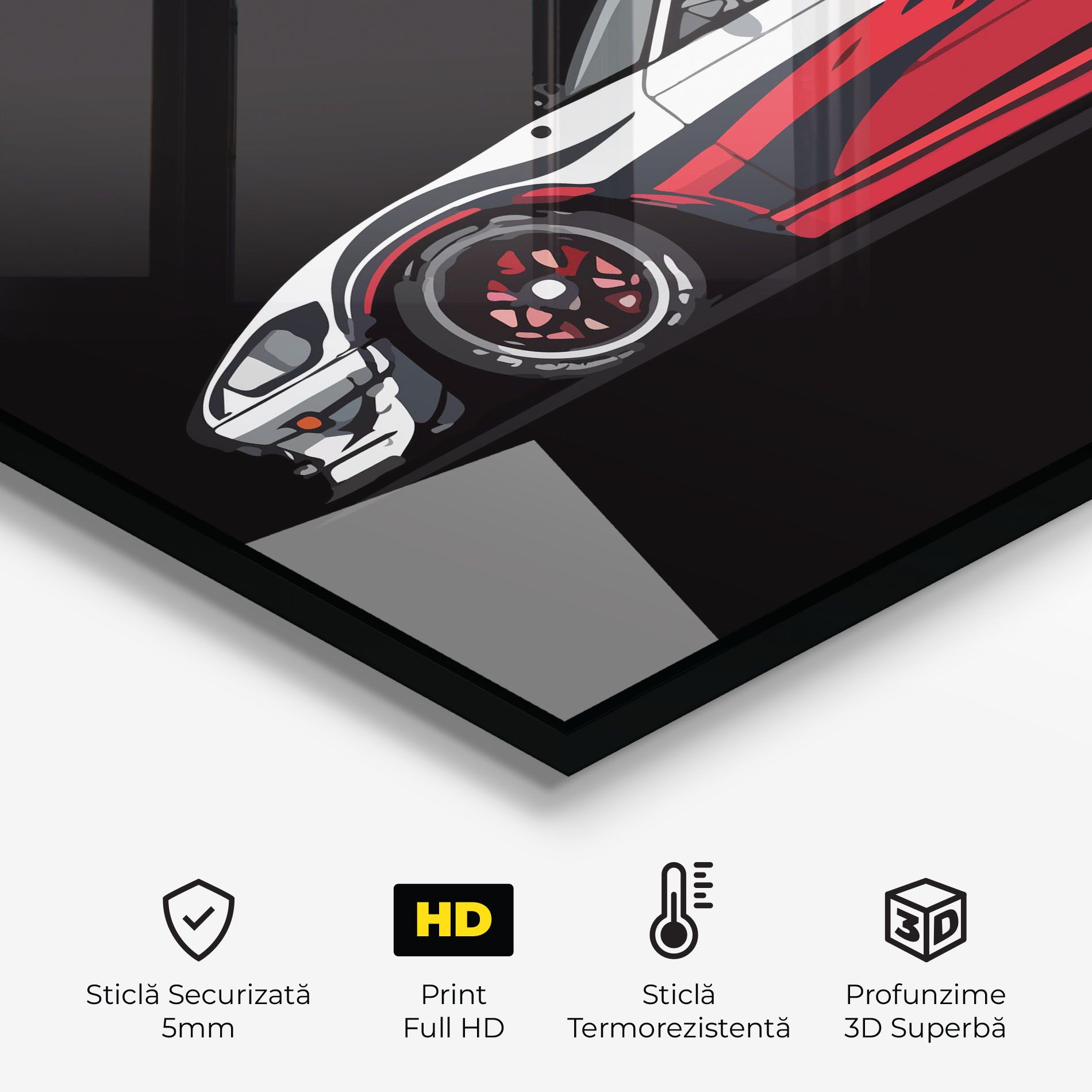 Red White Sport Car mockup 2