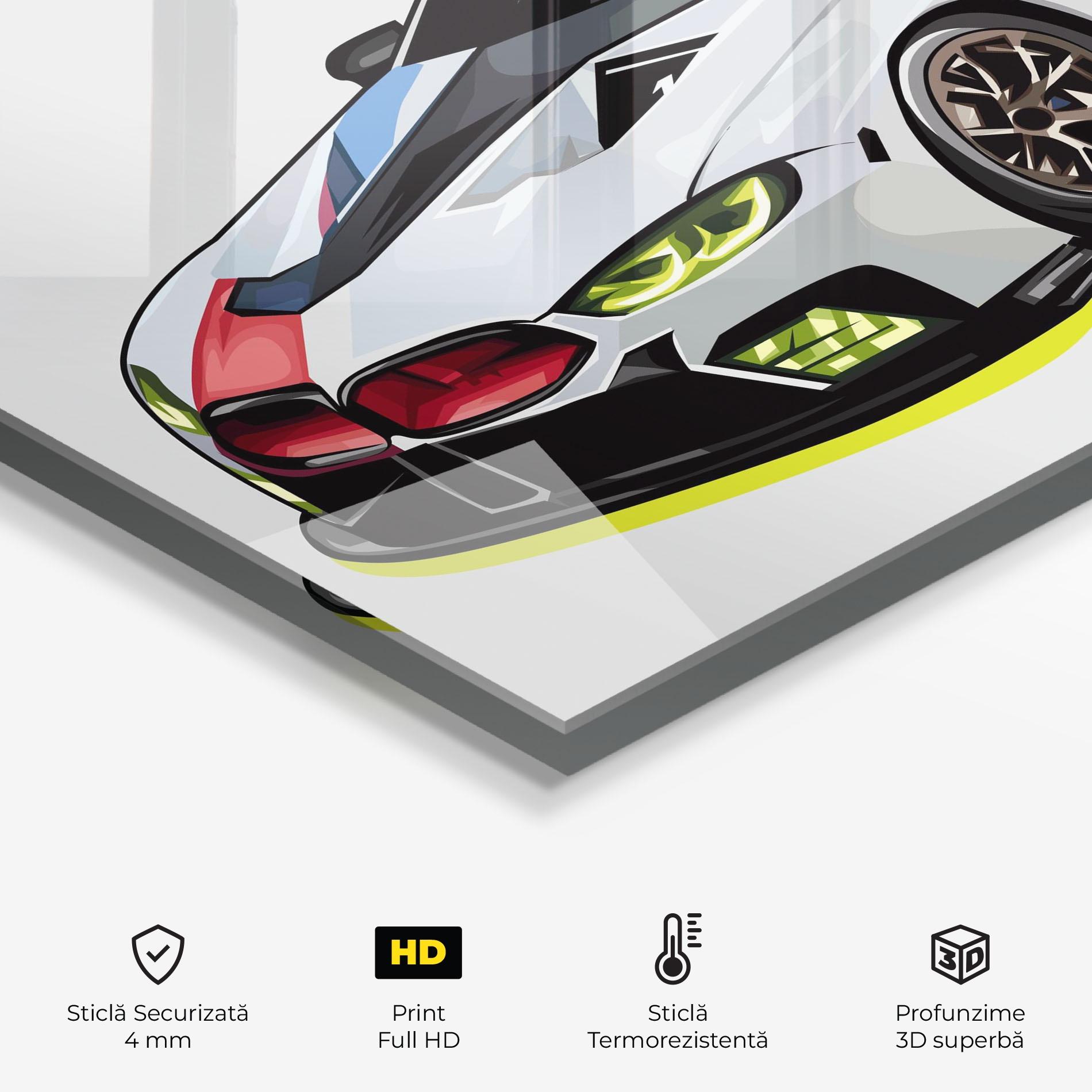 Panou Sticla Bucatarie Bmw Sport Car mockup 2