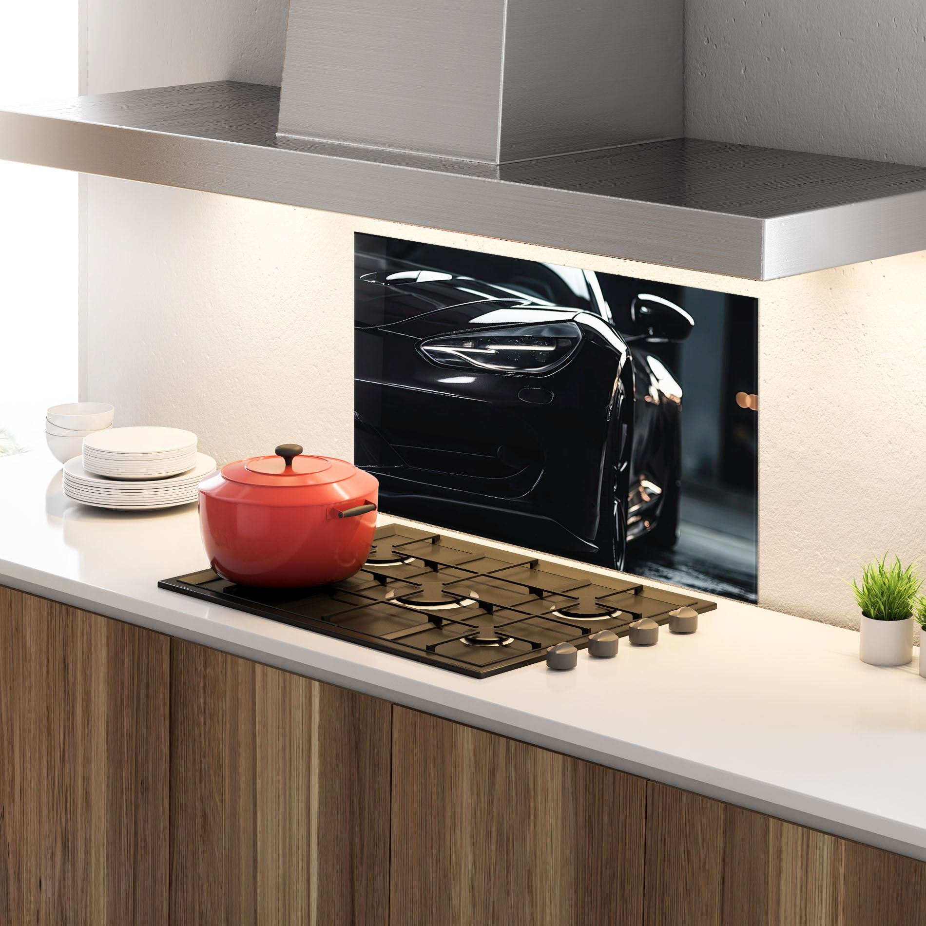 Black Sports Car mockup 4