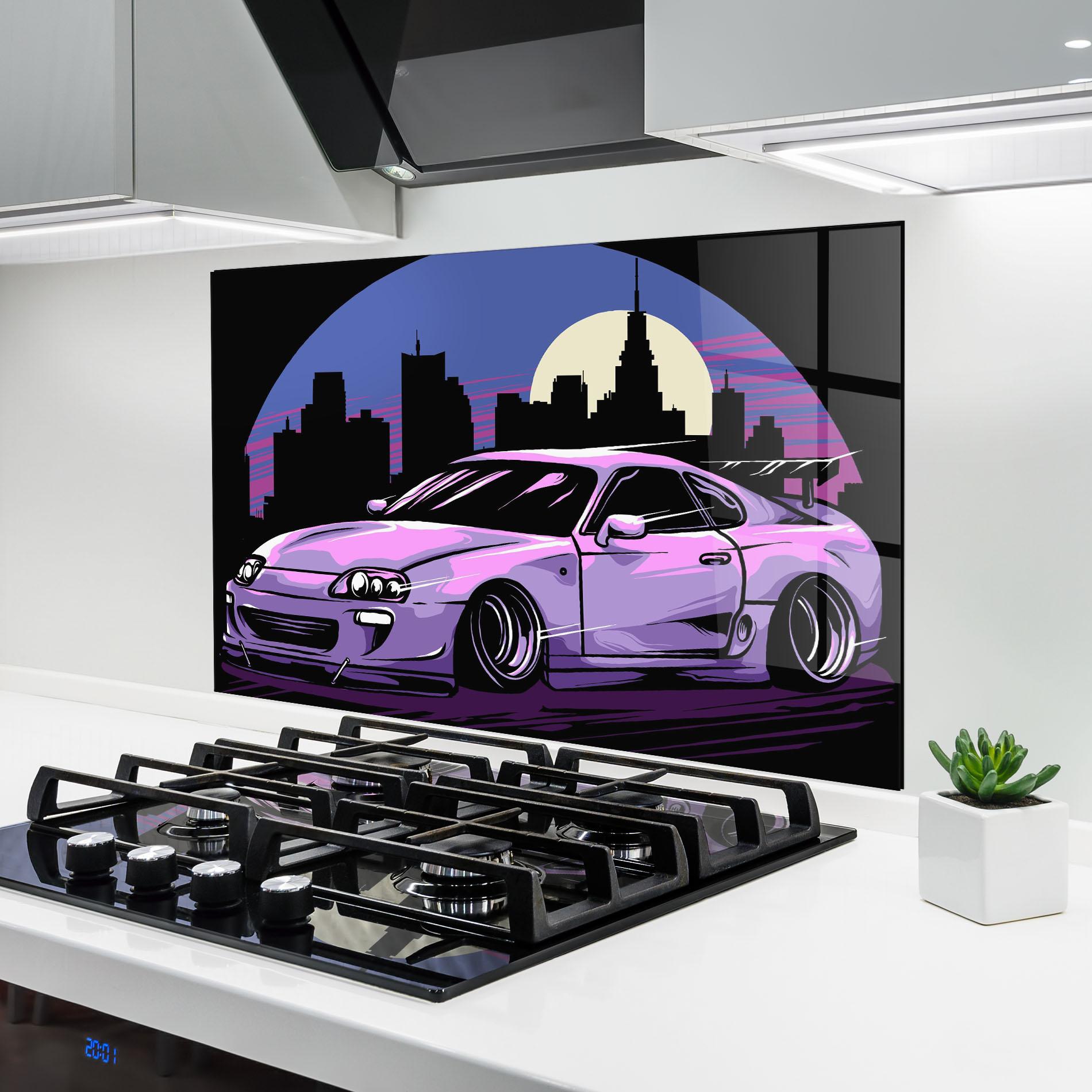 Panou Sticla Bucatarie Purple Supra mockup 6