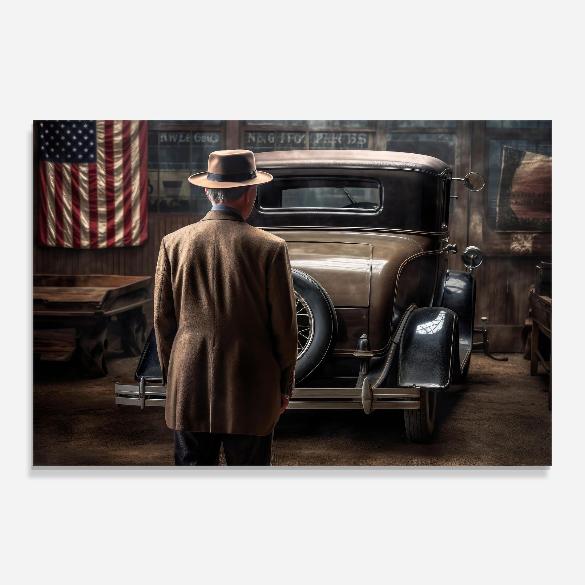 American Vintage Car mockup 0