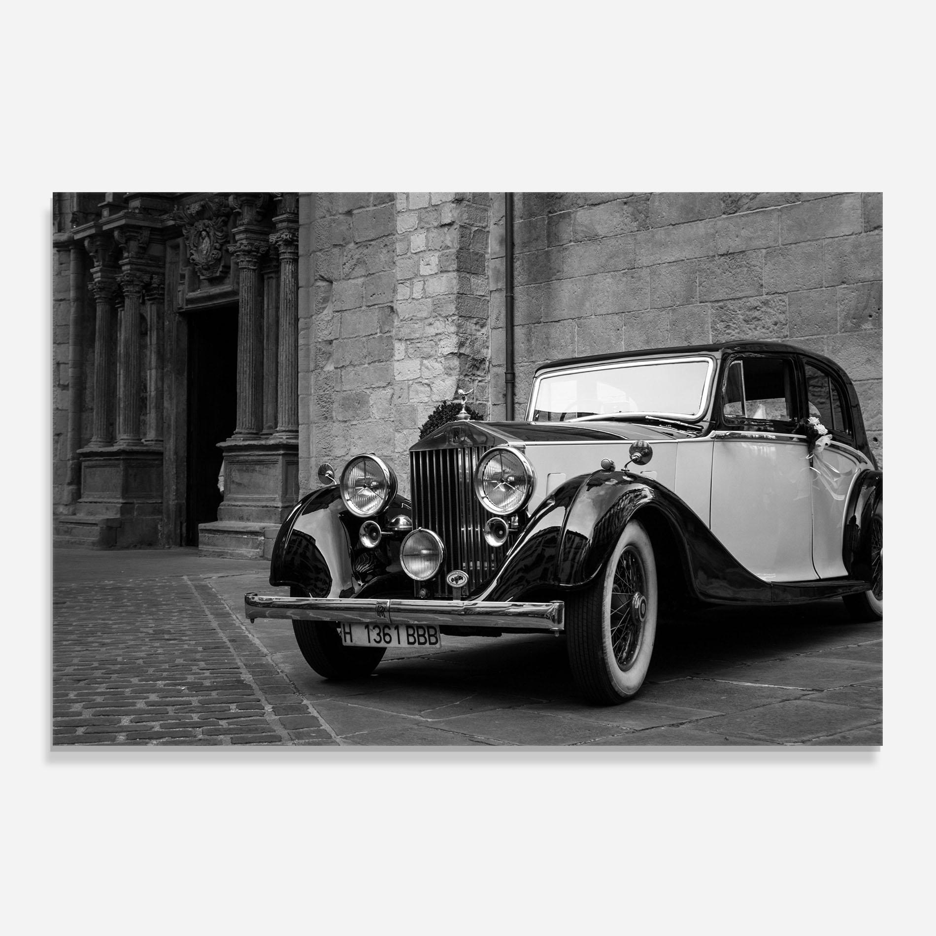 Panou Sticla Bucatarie Classic Car View mockup 0