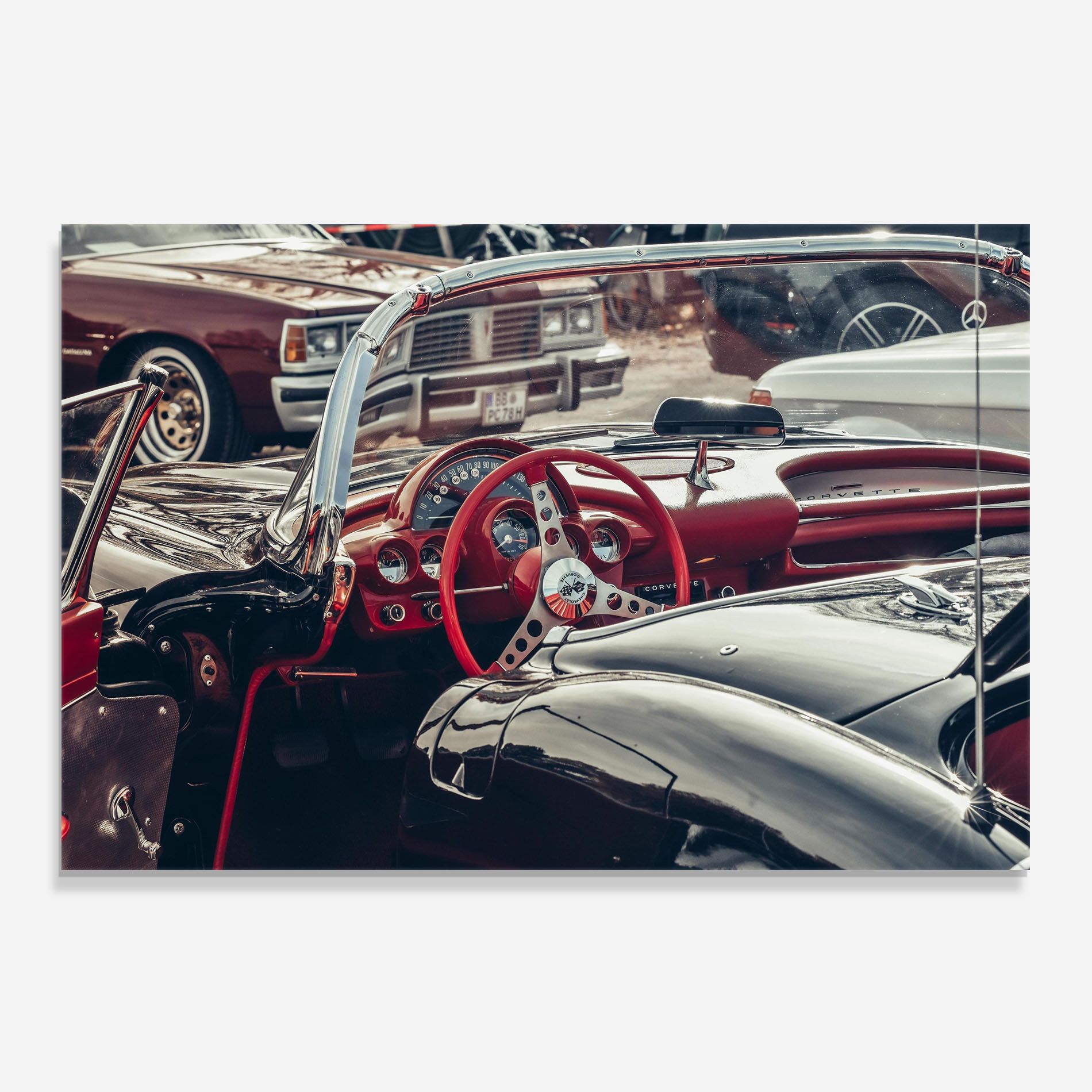 Steering Wheel Red mockup 0