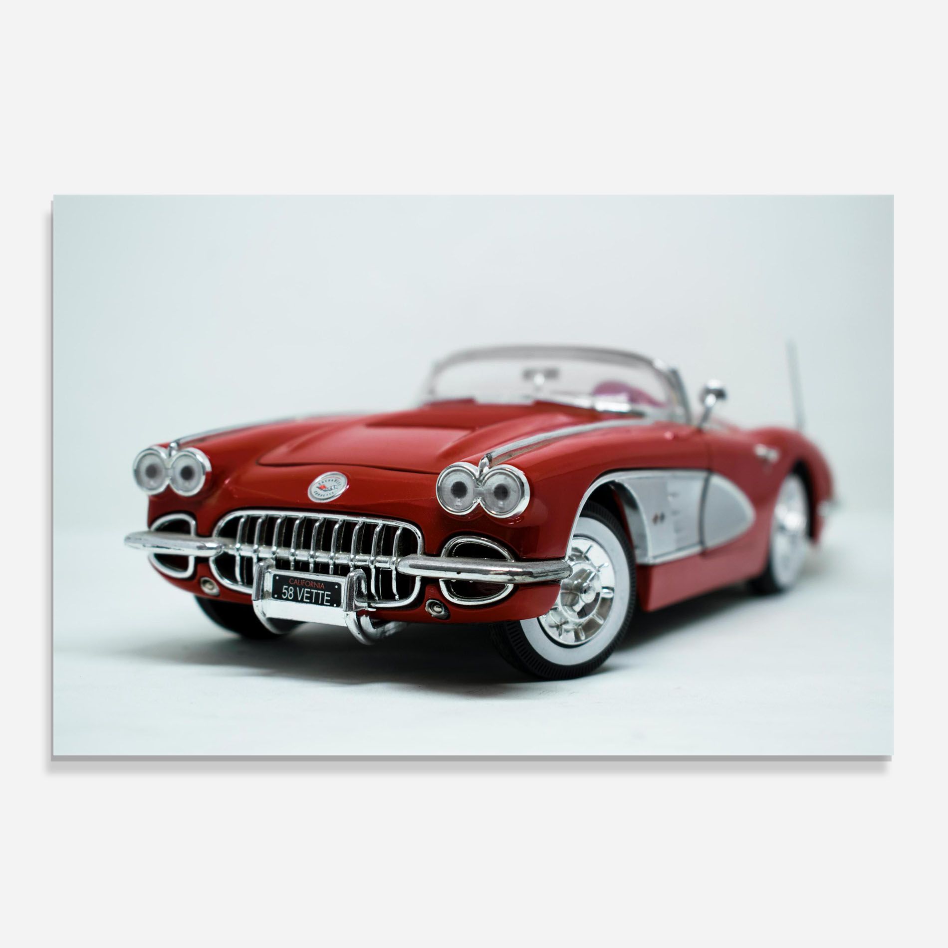 Vintage Red Car mockup 0