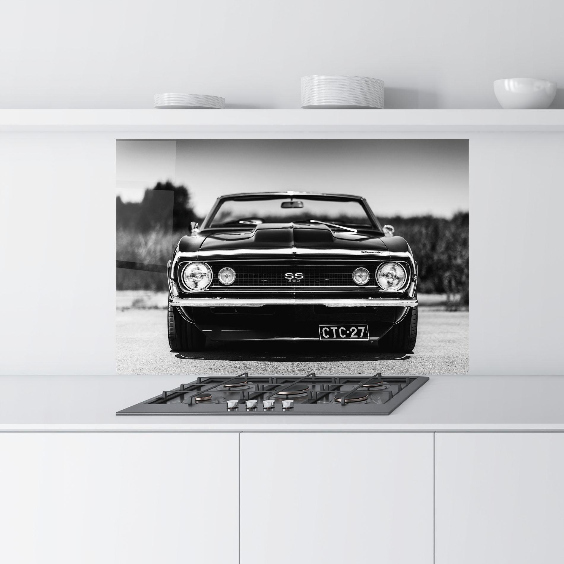 Panou Sticla Bucatarie American Car mockup 9