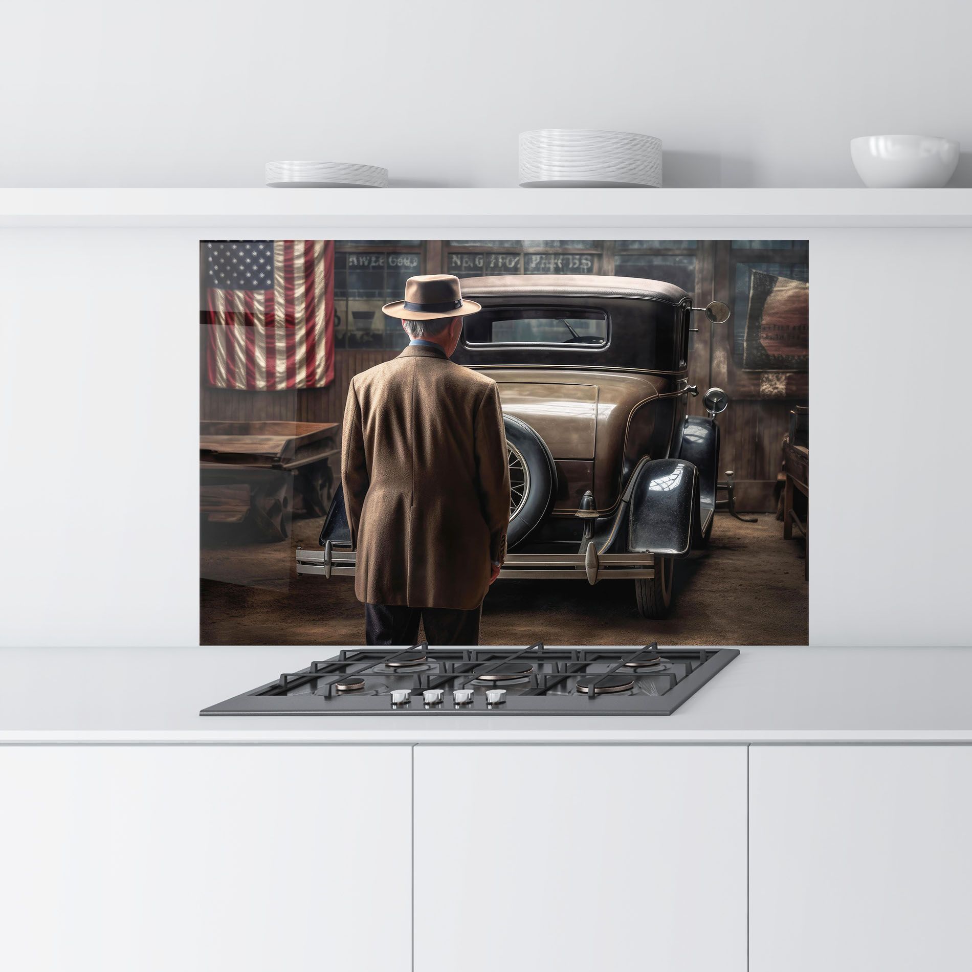 American Vintage Car mockup 9