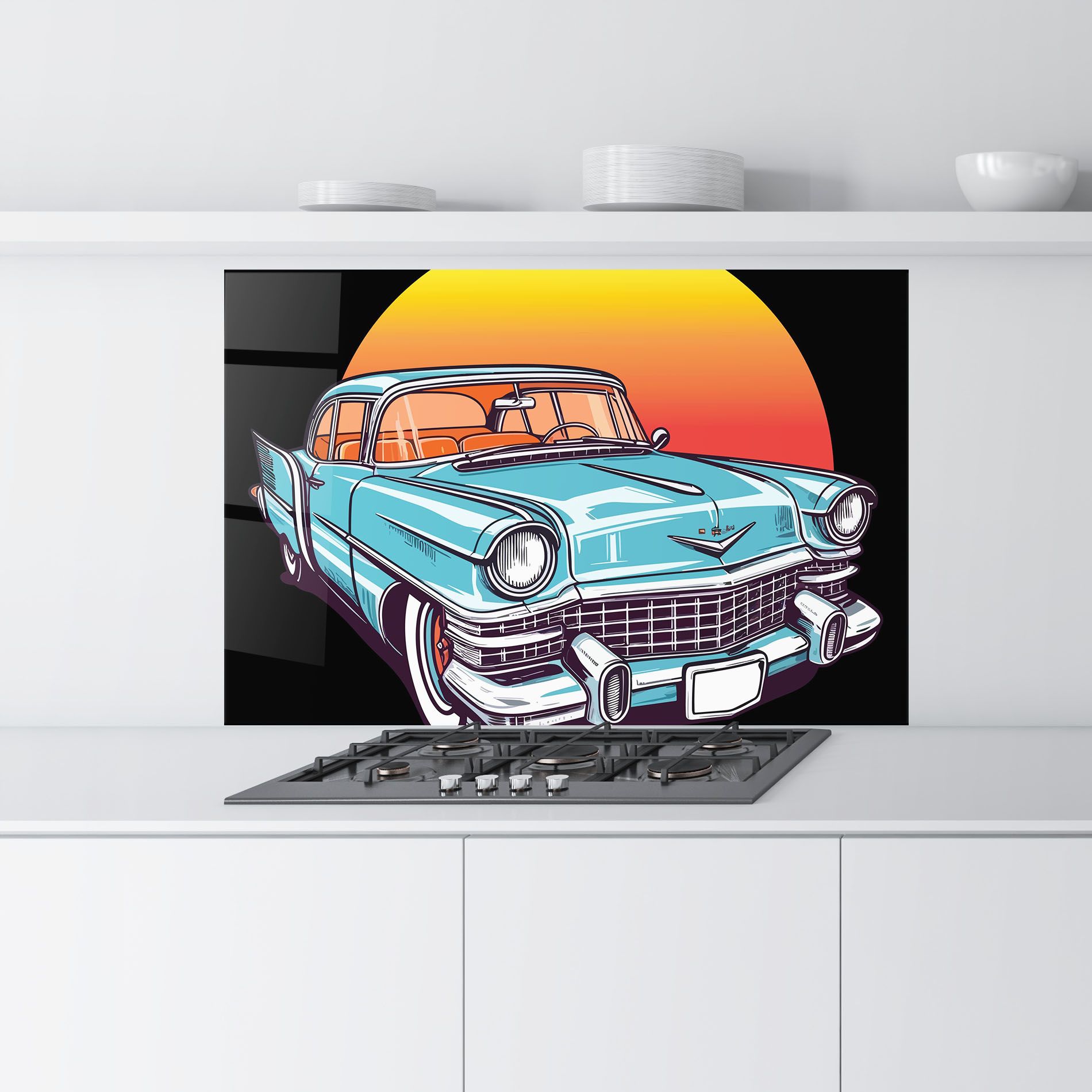 Blue Sunset Car mockup 9