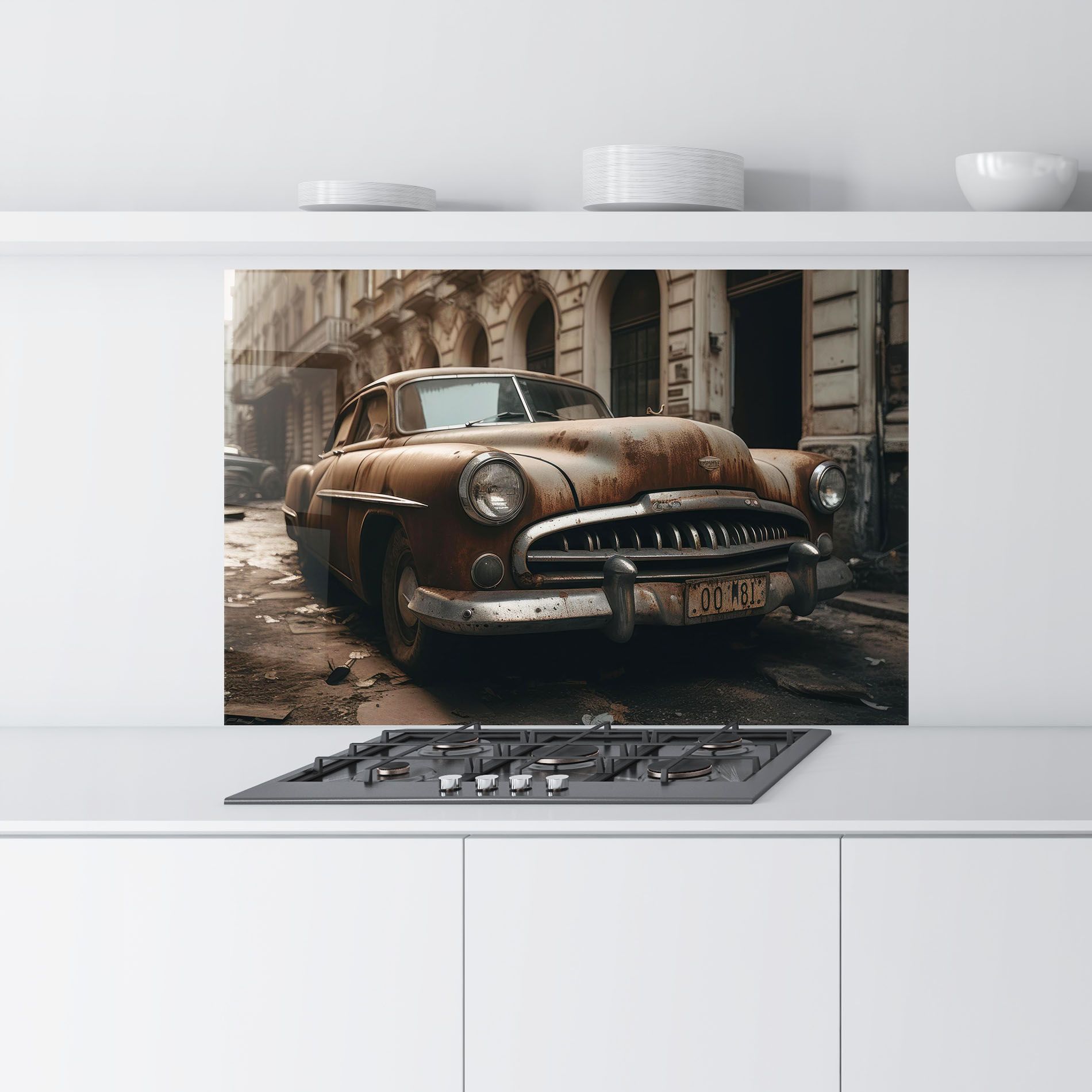 Brown Old Car mockup 9