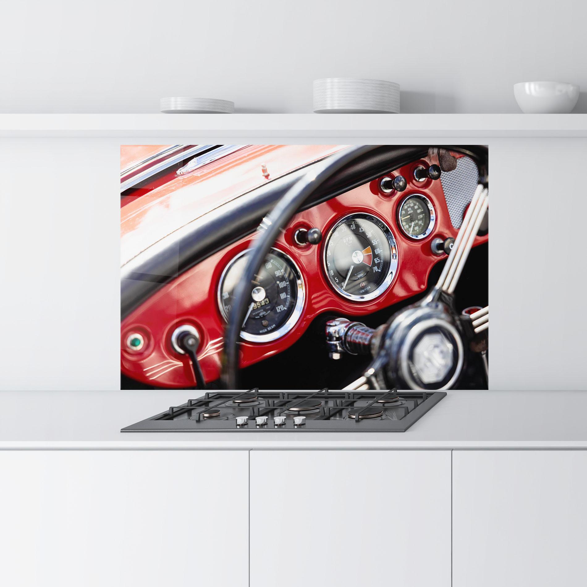 Panou Sticla Bucatarie Classic Black Wheel mockup 9