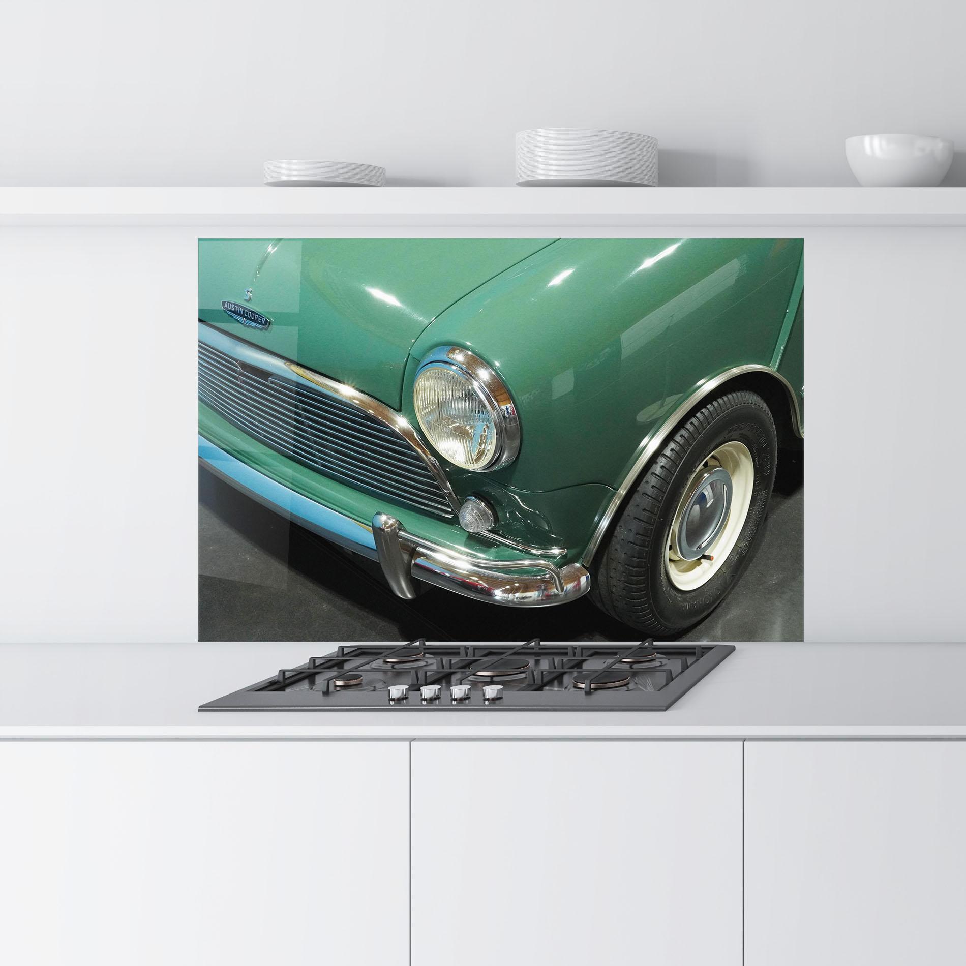 Panou Sticla Bucatarie Pretty Green Car mockup 9