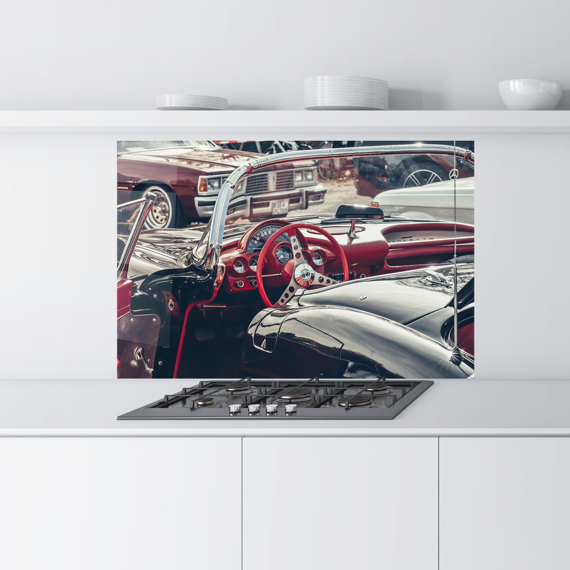 Steering Wheel Red mockup 9