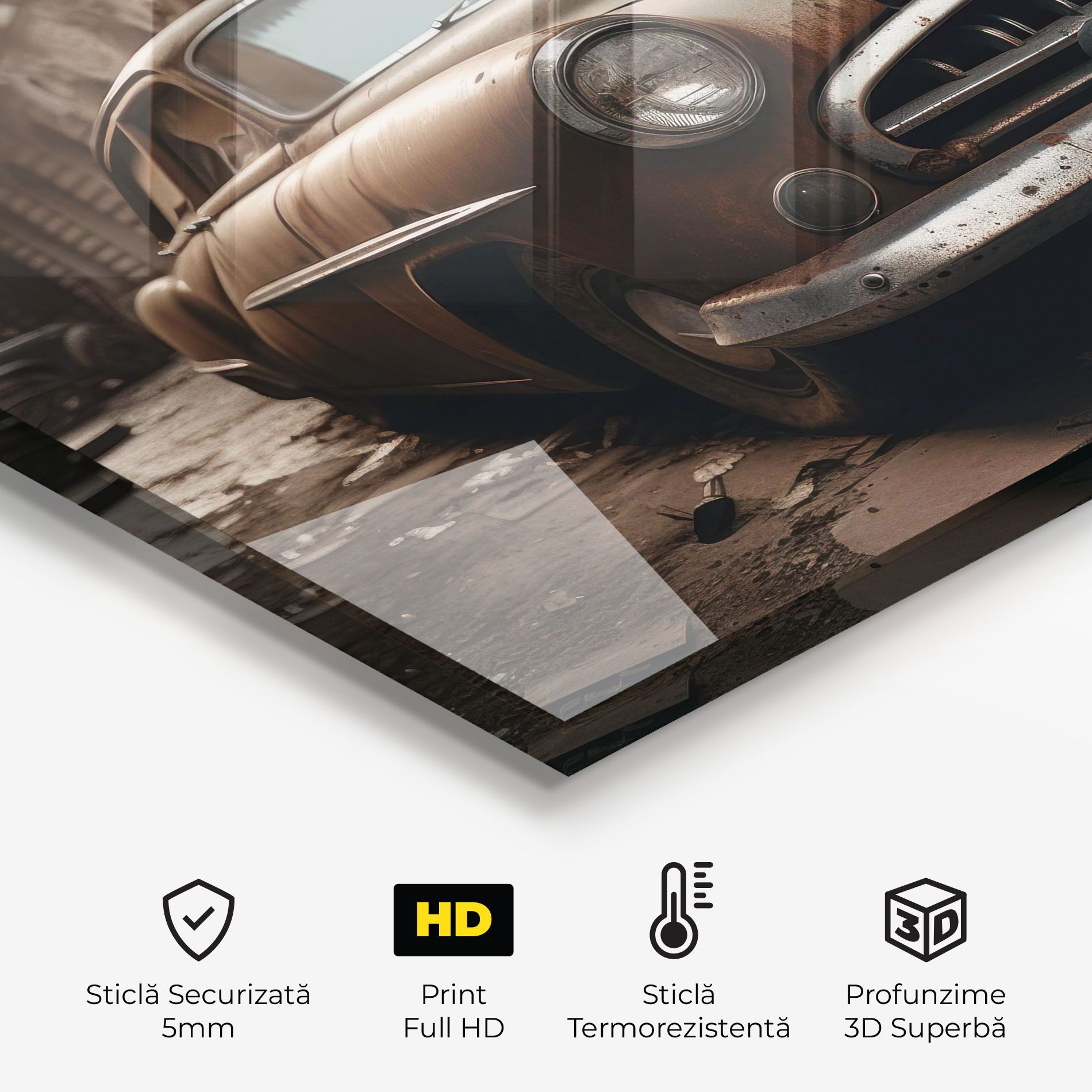 Brown Old Car mockup 2