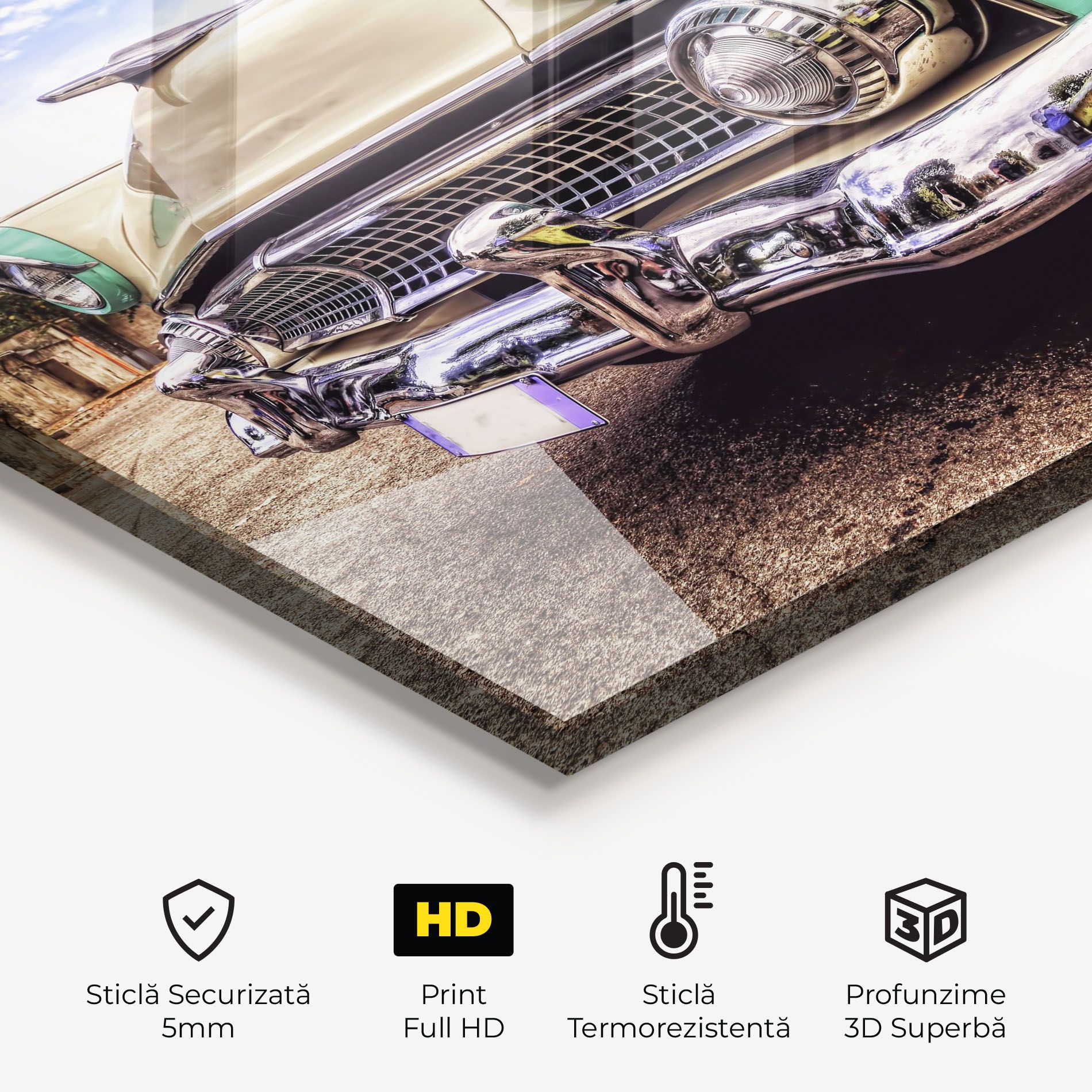 Green Vintage Car mockup 2