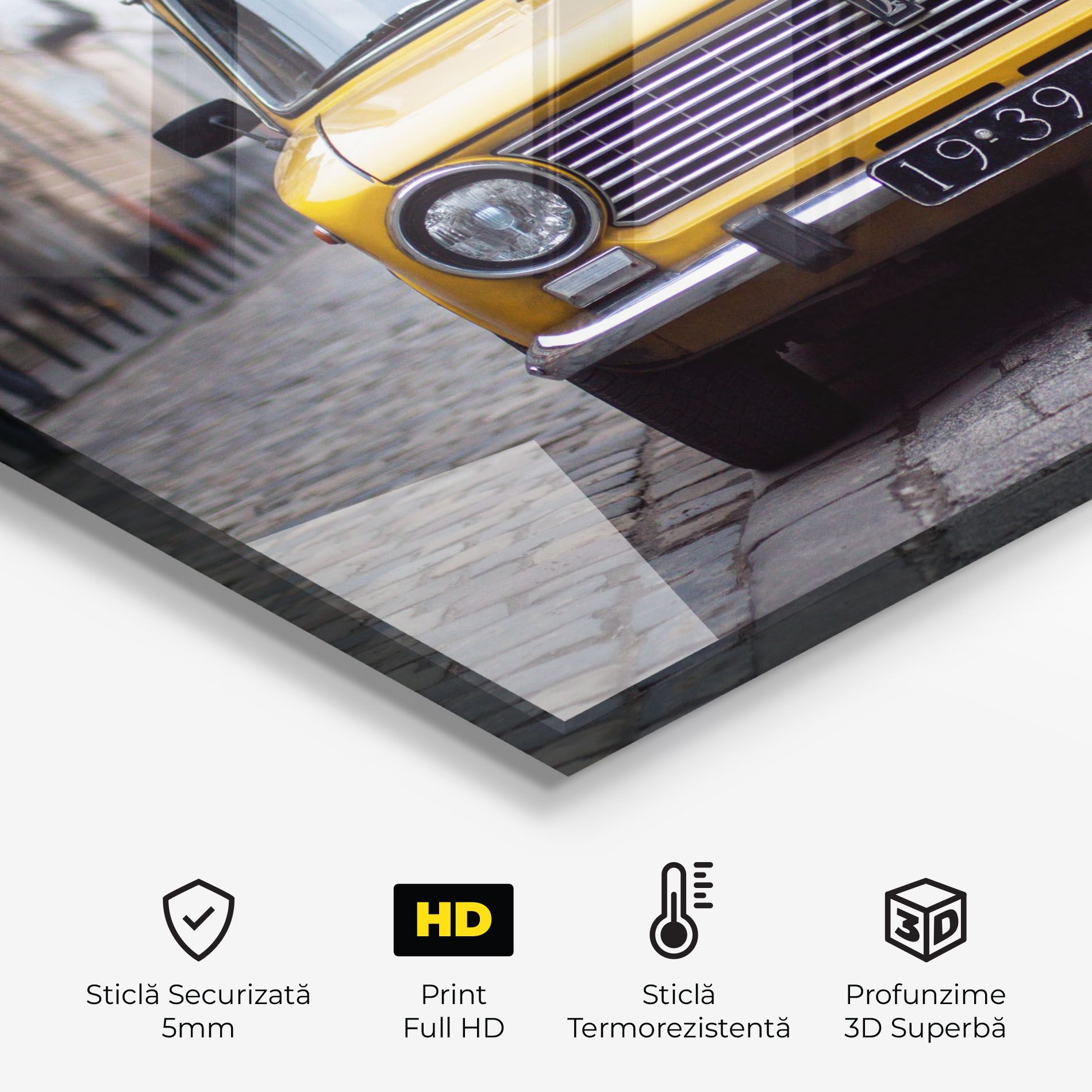 Old Yellow Car mockup 2