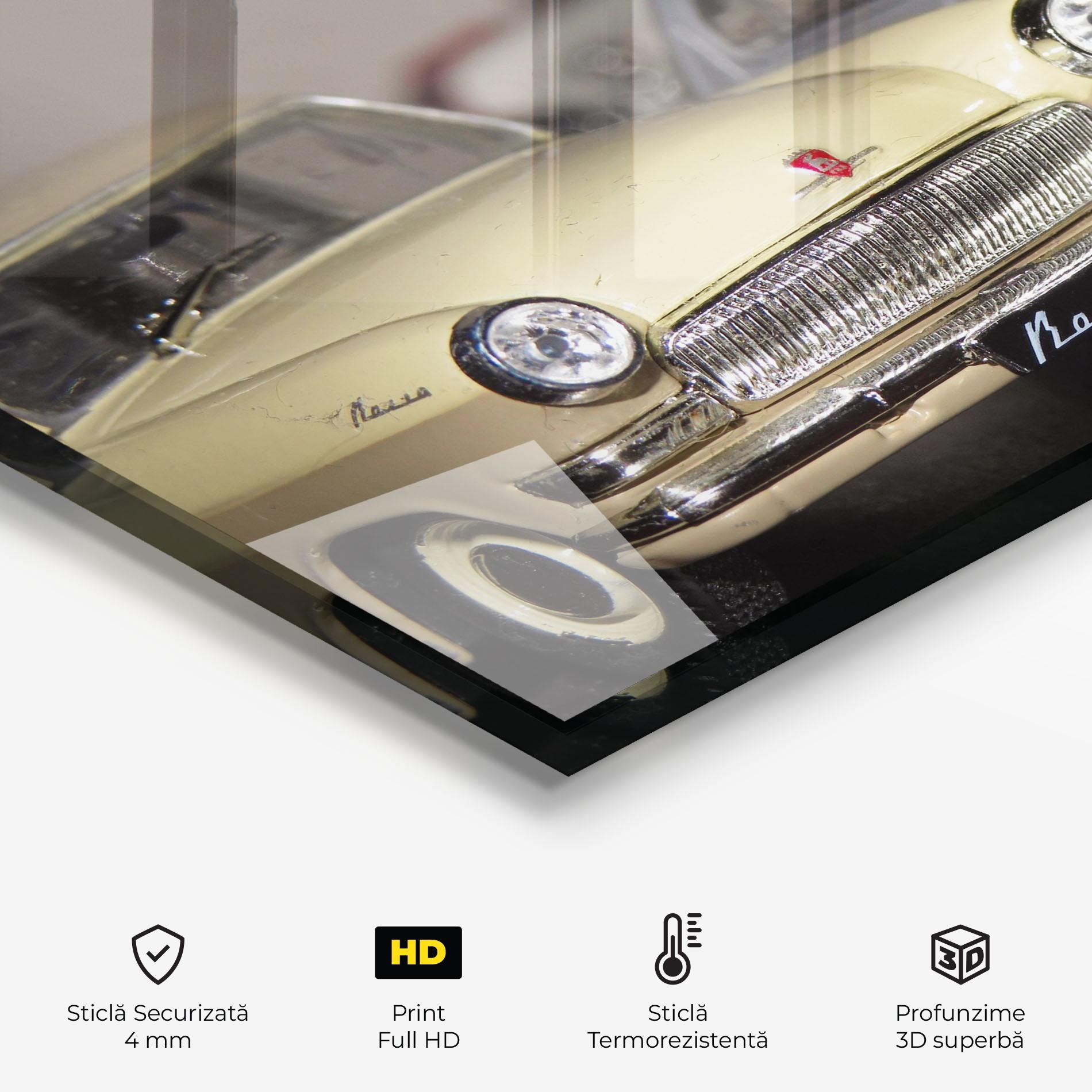 Panou Sticla Bucatarie Cream Grey Car mockup 2