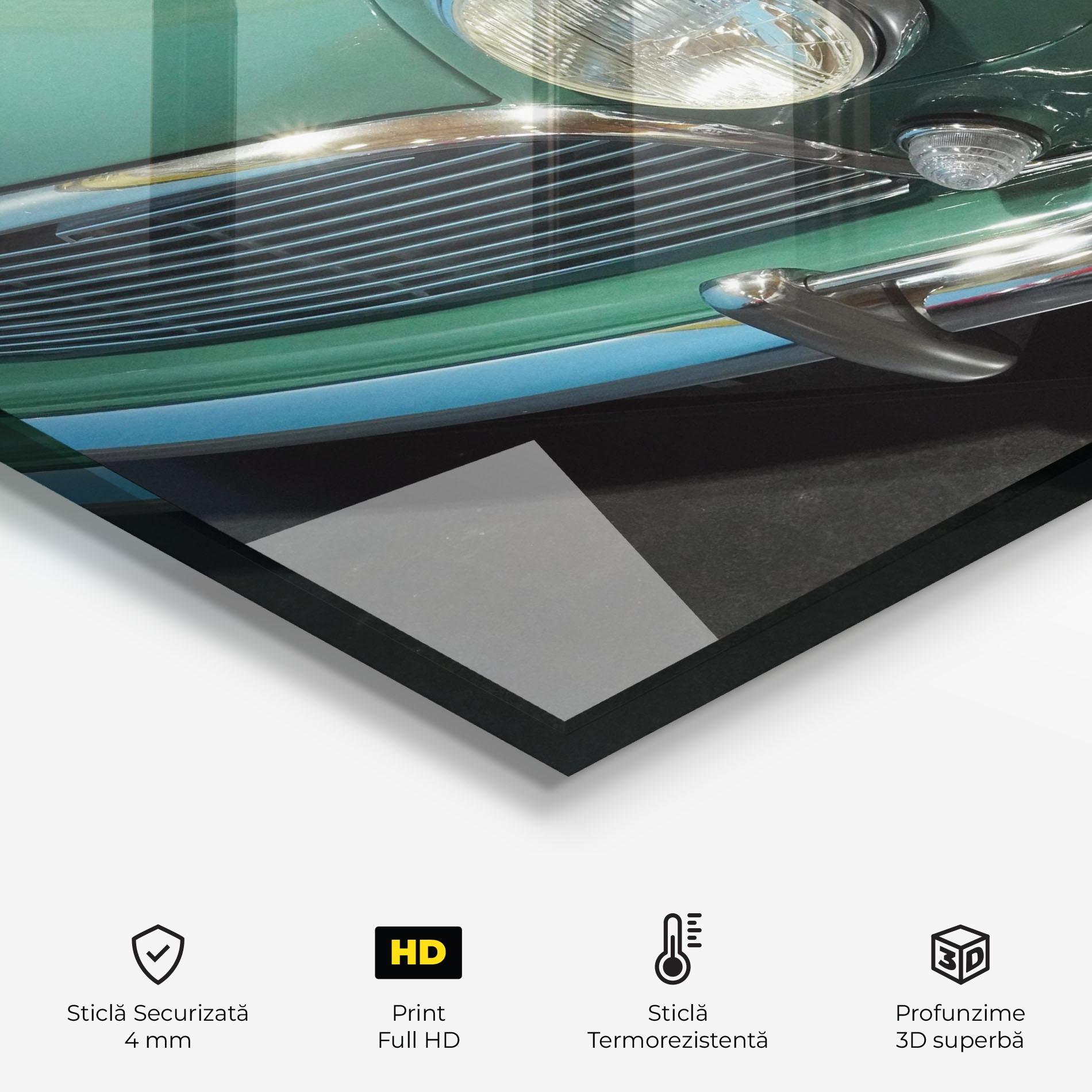 Panou Sticla Bucatarie Pretty Green Car mockup 2