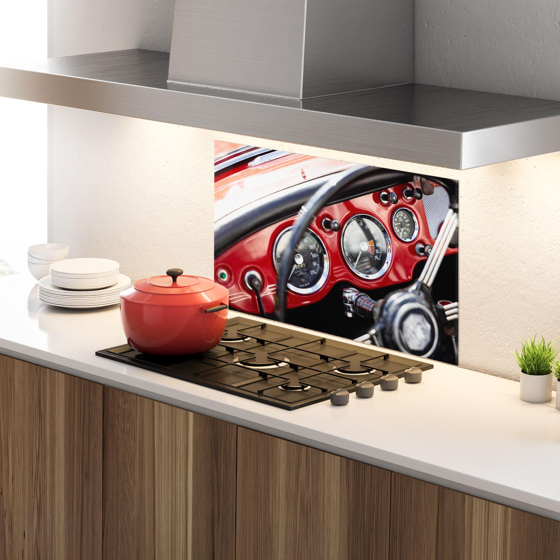 Panou Sticla Bucatarie Classic Black Wheel mockup 4