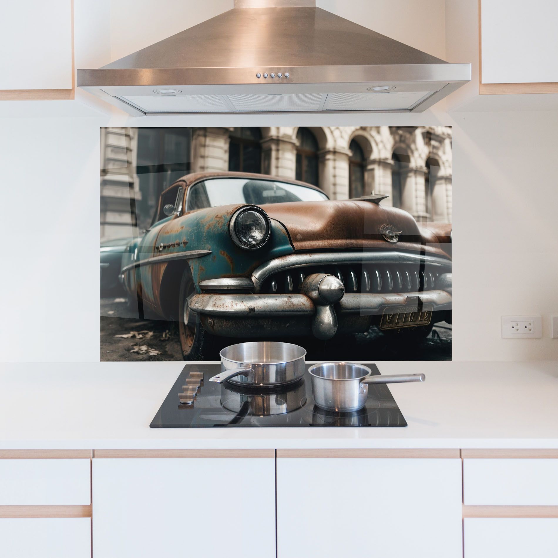 Old Brown Car mockup 5