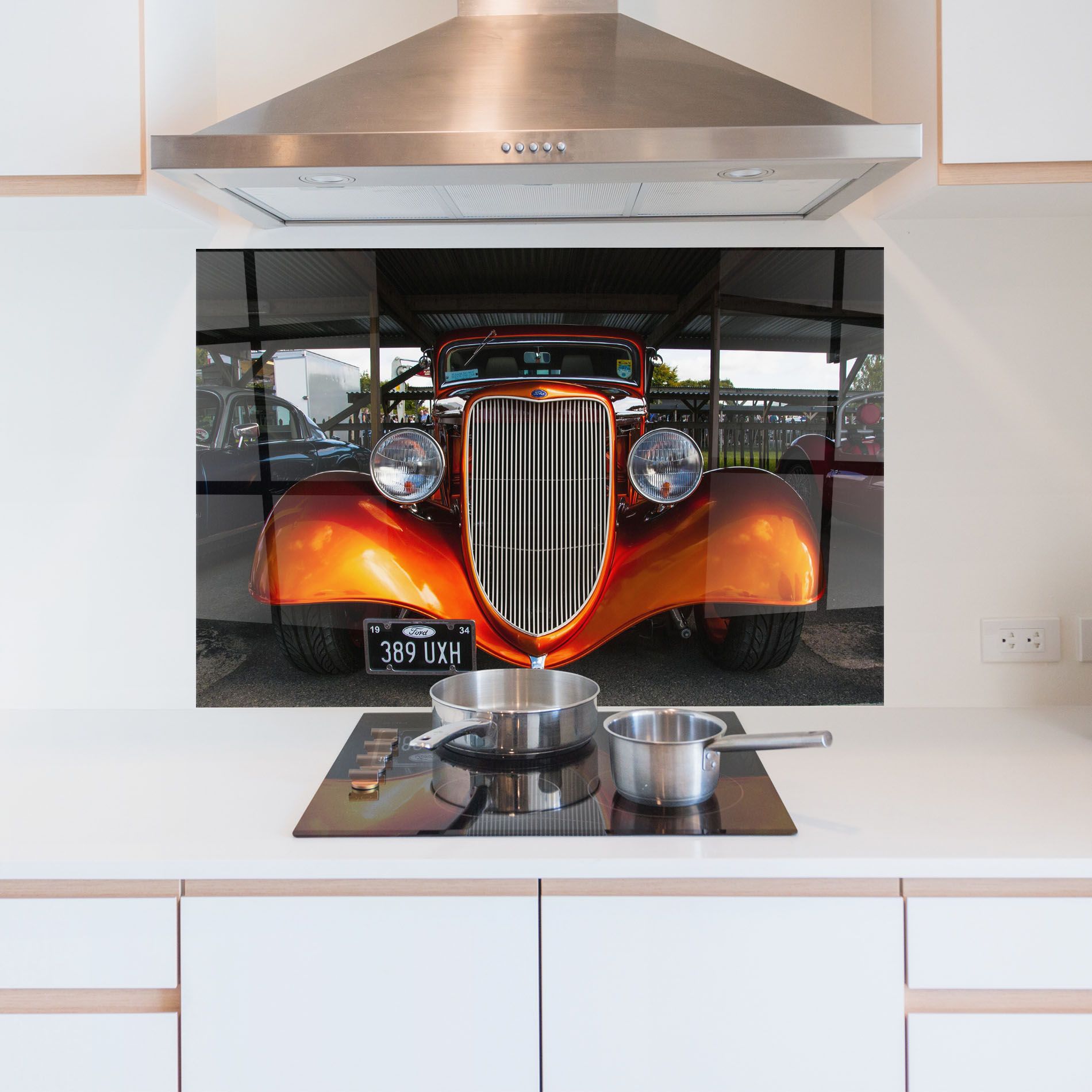 Orange Classic Car mockup 5