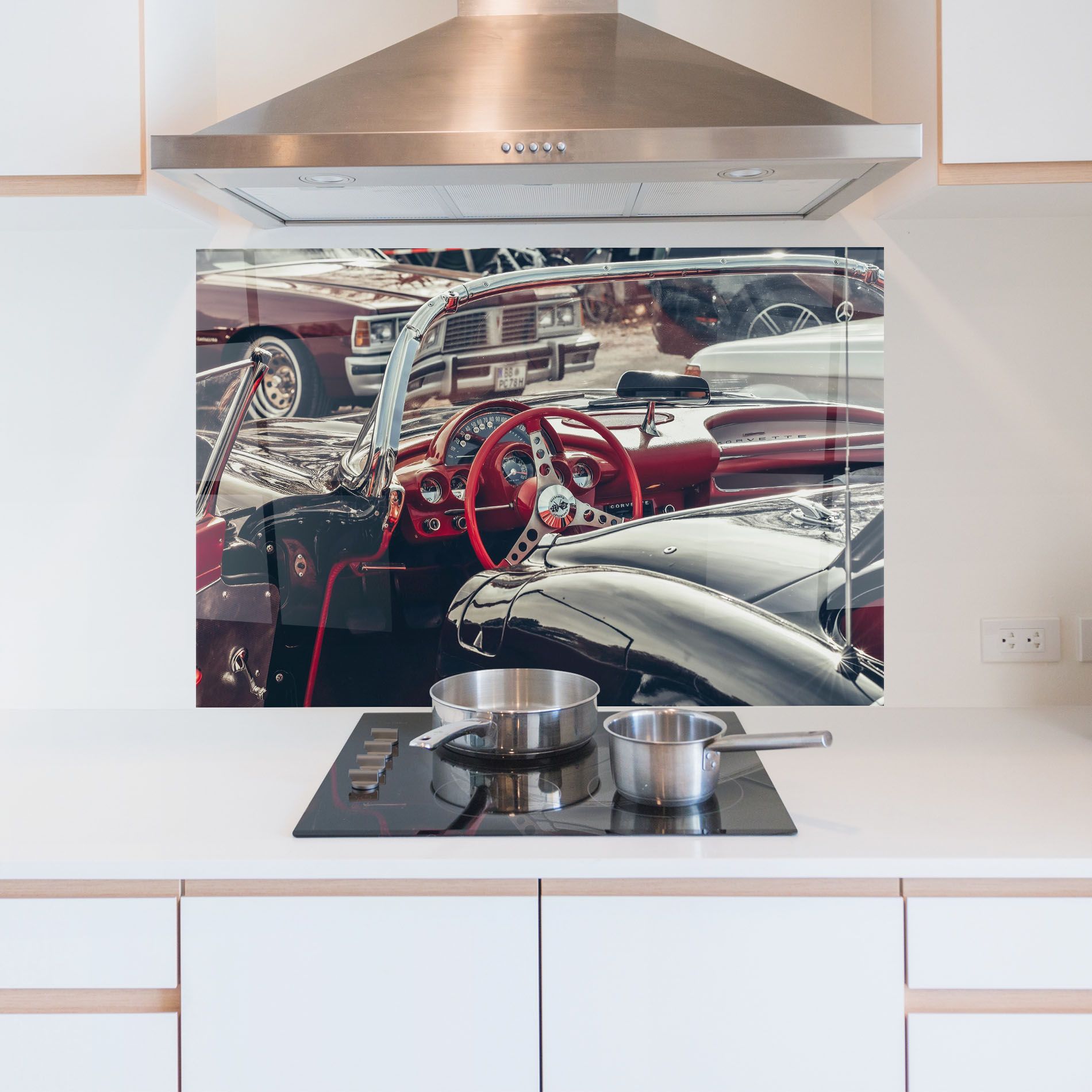 Steering Wheel Red mockup 5