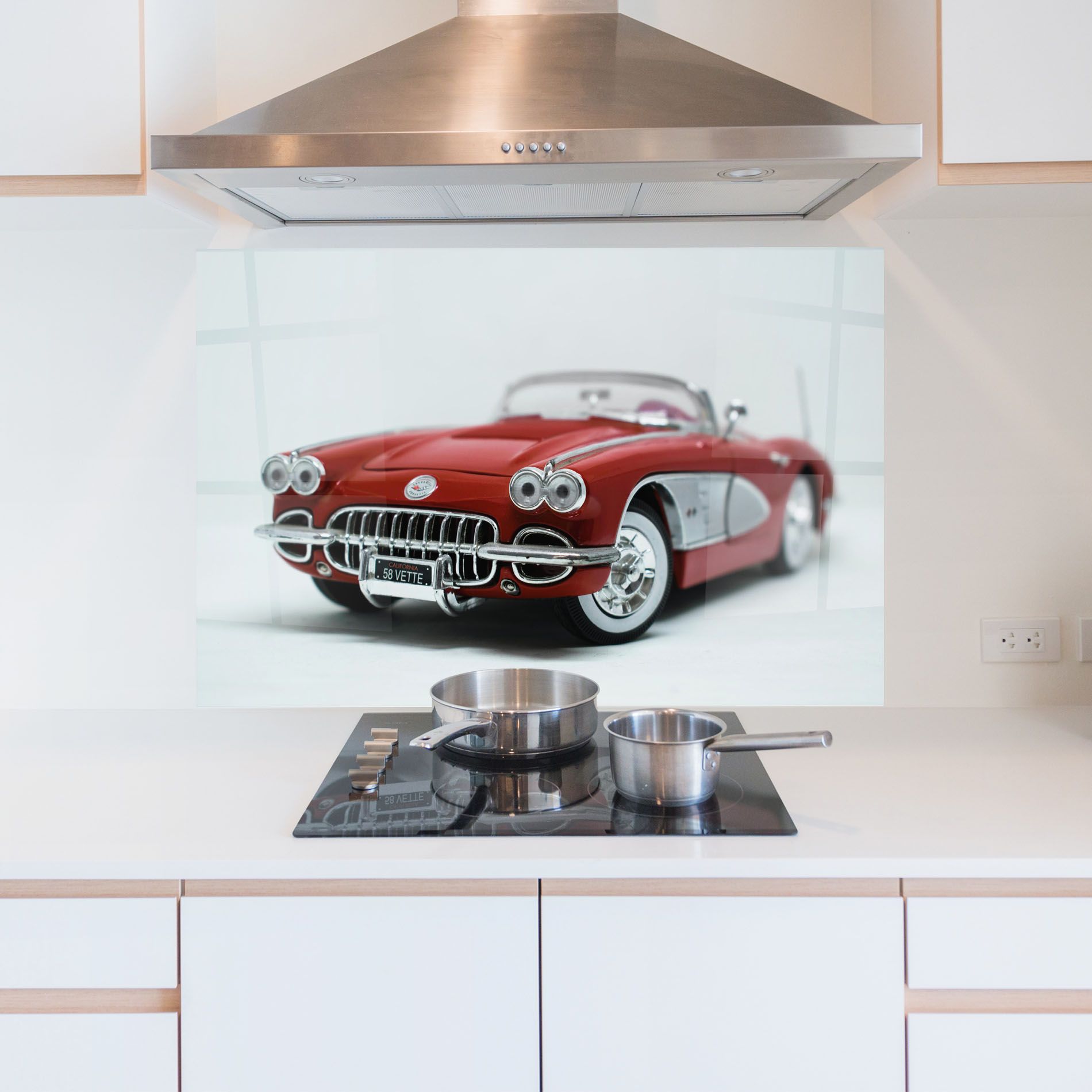 Vintage Red Car mockup 5