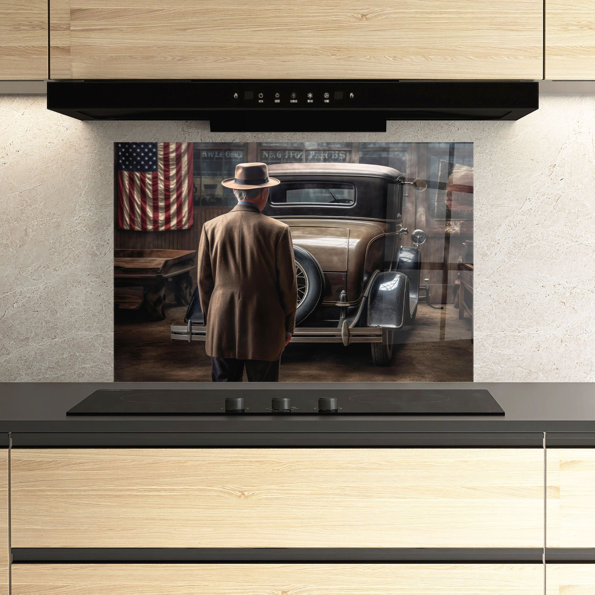 American Vintage Car mockup 3