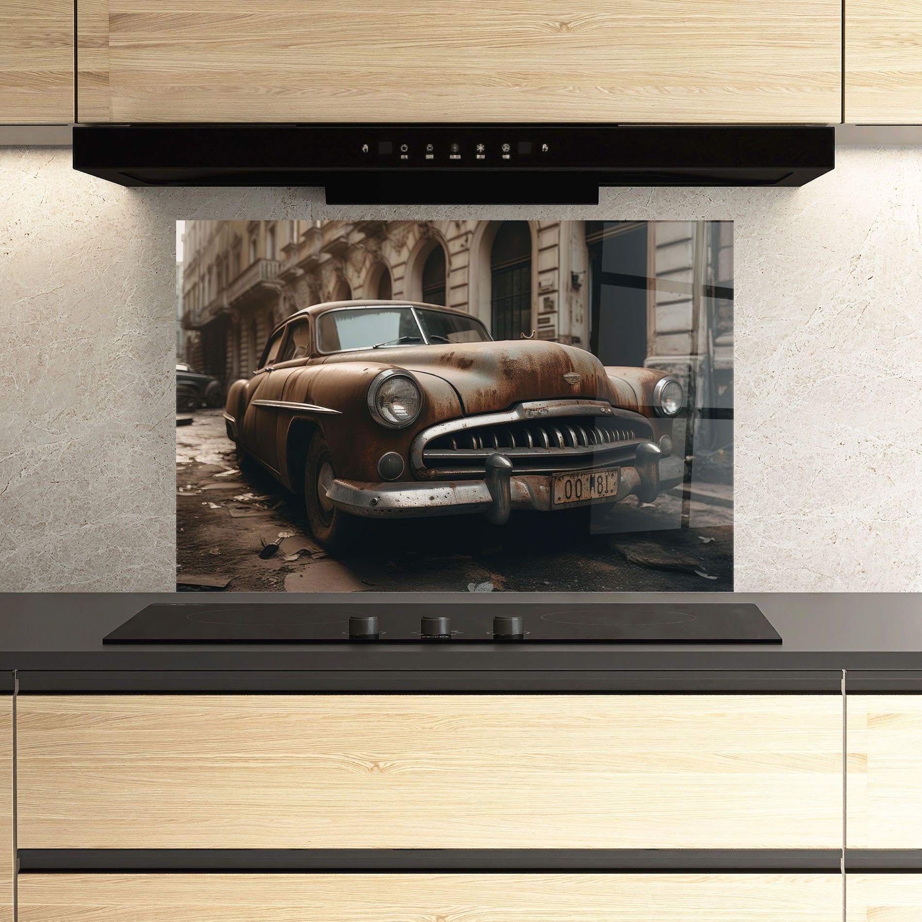 Brown Old Car mockup 3