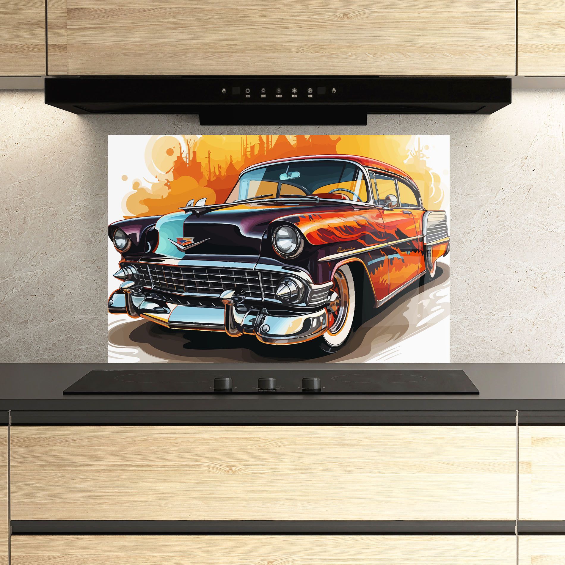 Cool Vintage Car mockup 3