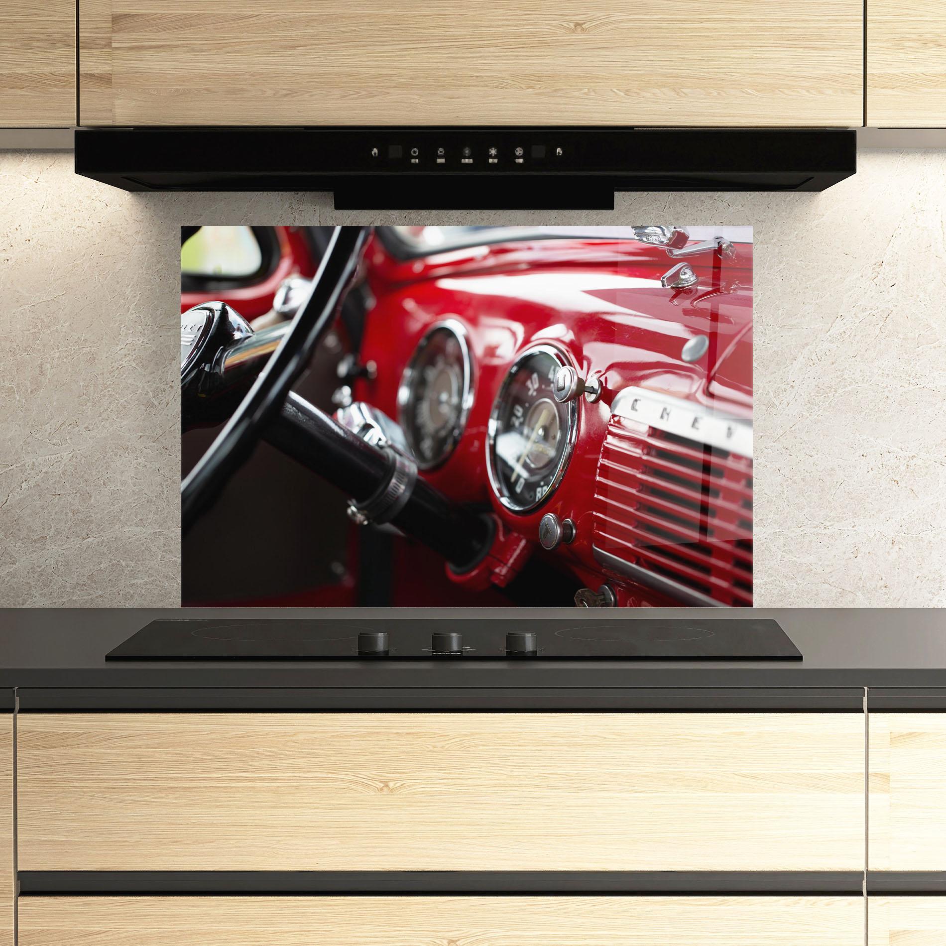 Panou Sticla Bucatarie Shiny Clean Car mockup 3